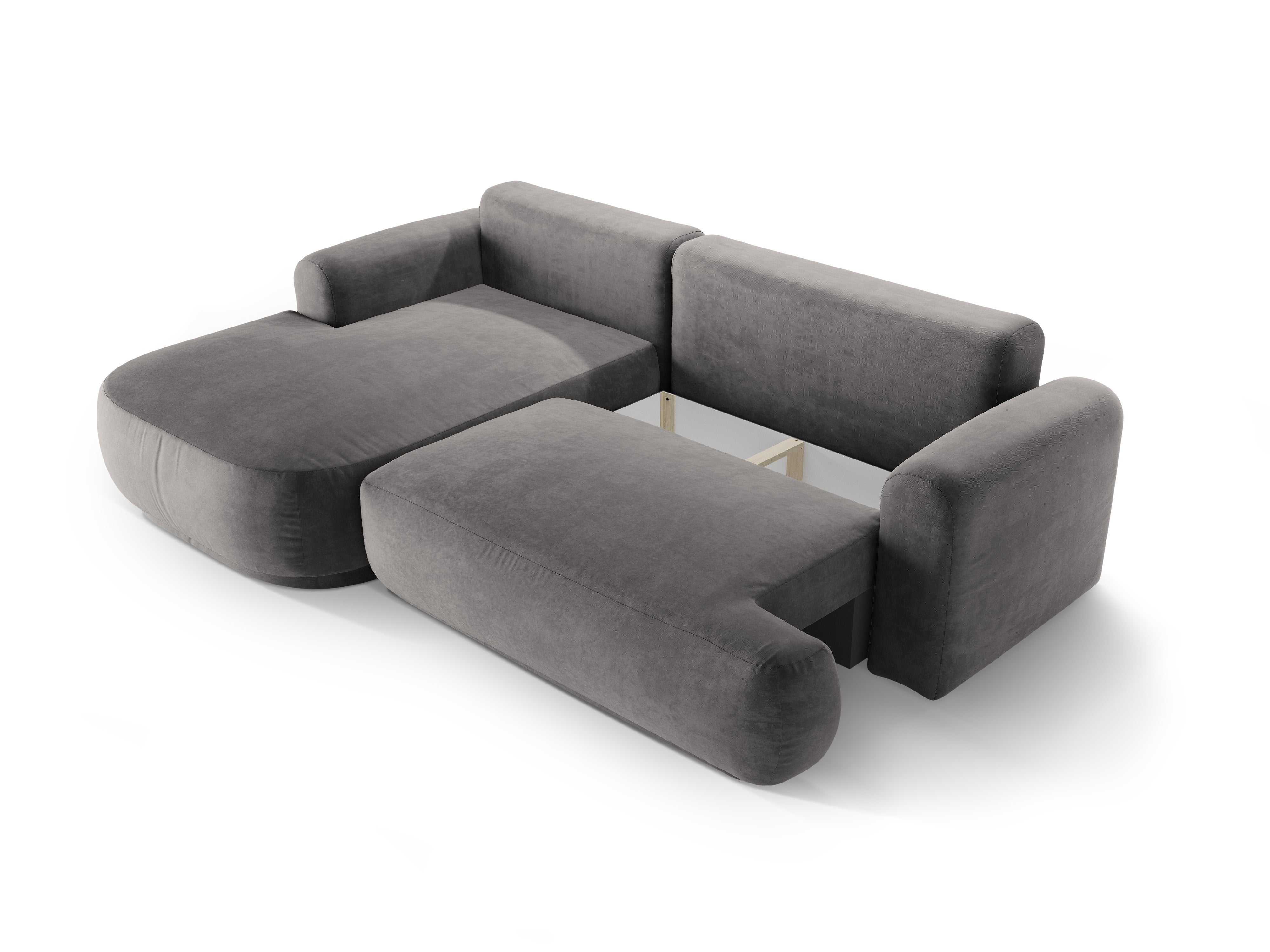 Velvet left -hand corner with Ella Gray sleeping function
