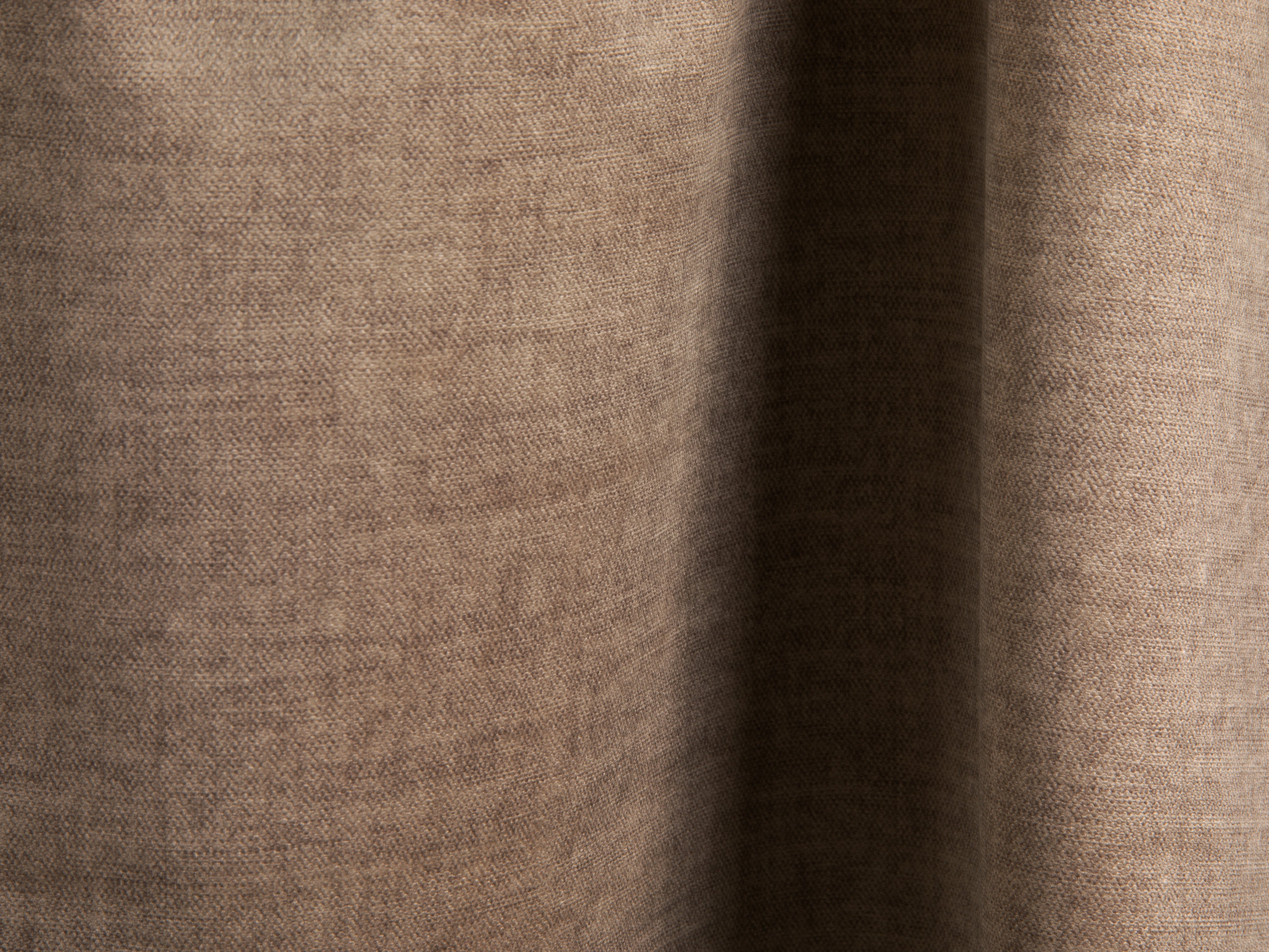 Left-facing velvet corner sofa with sleeping function MARTINA dark beige