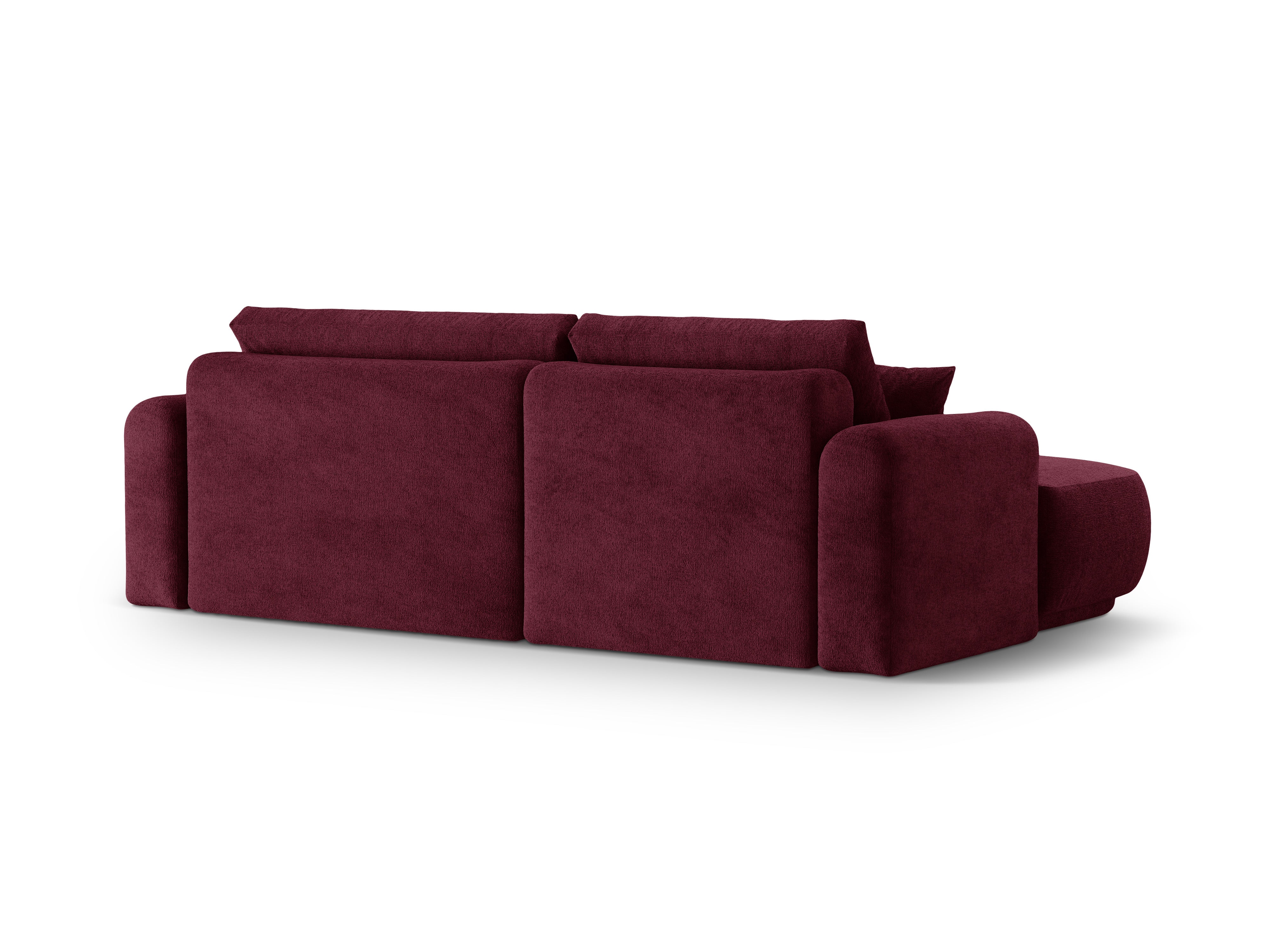 Left -hand corner with Ella Burgundy sleeping function