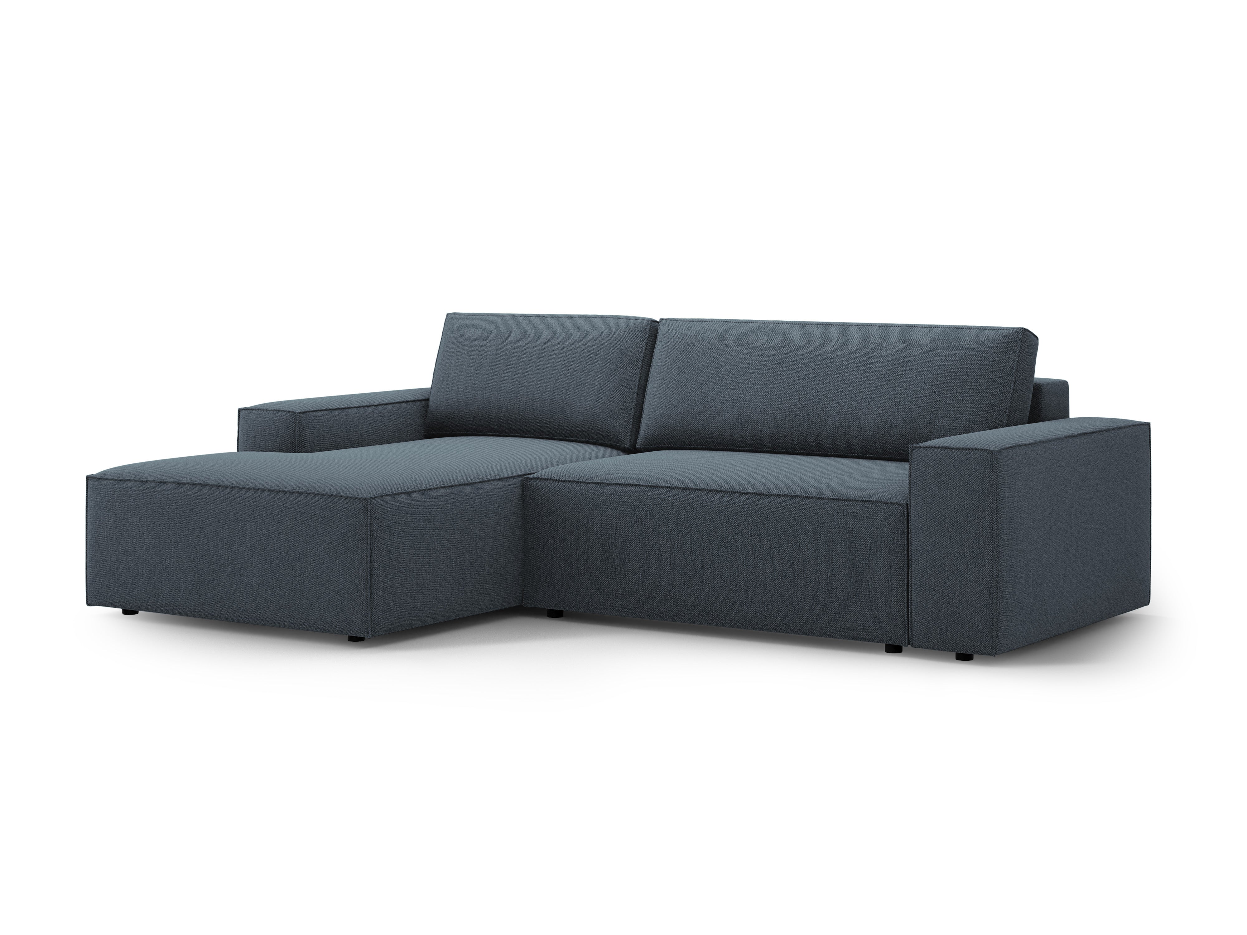 Left-sided corner sofa bed JODIE blue