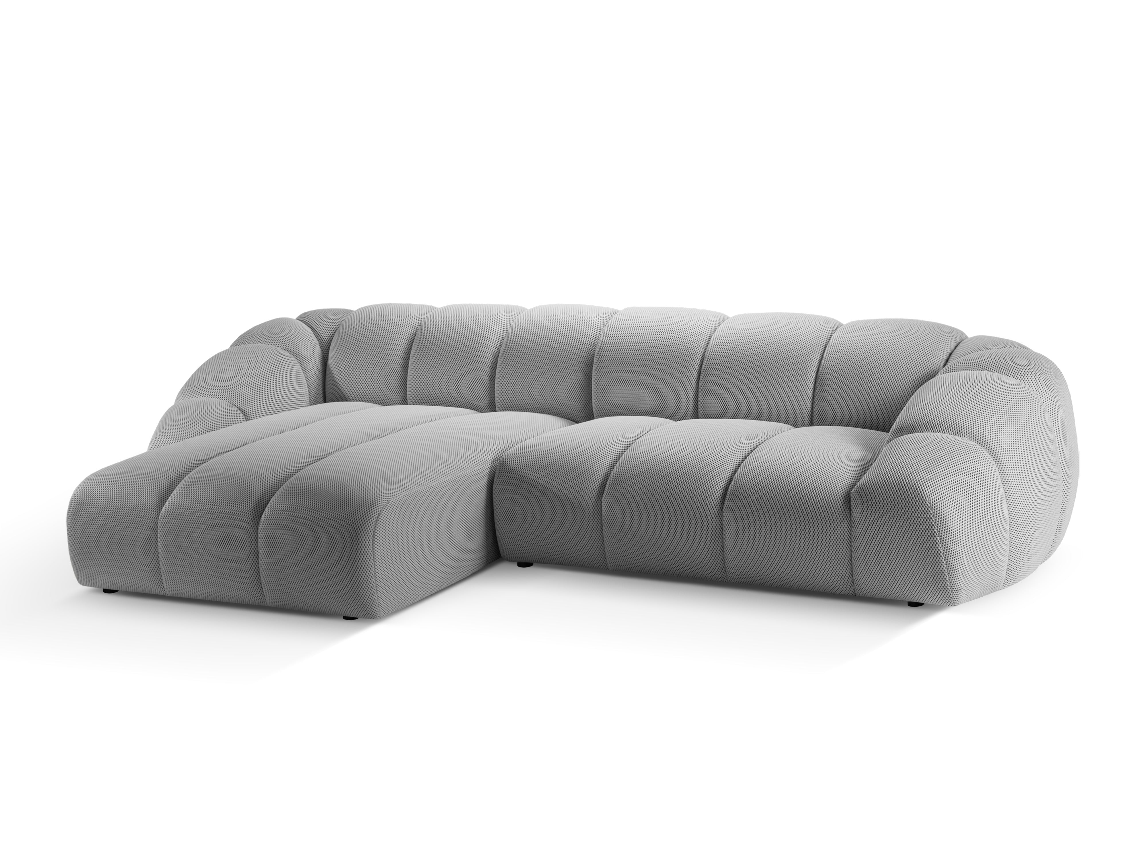 Left Corner Sofa, "Diana", 4 Seats, Silver, 334x182x72
Made in Europe