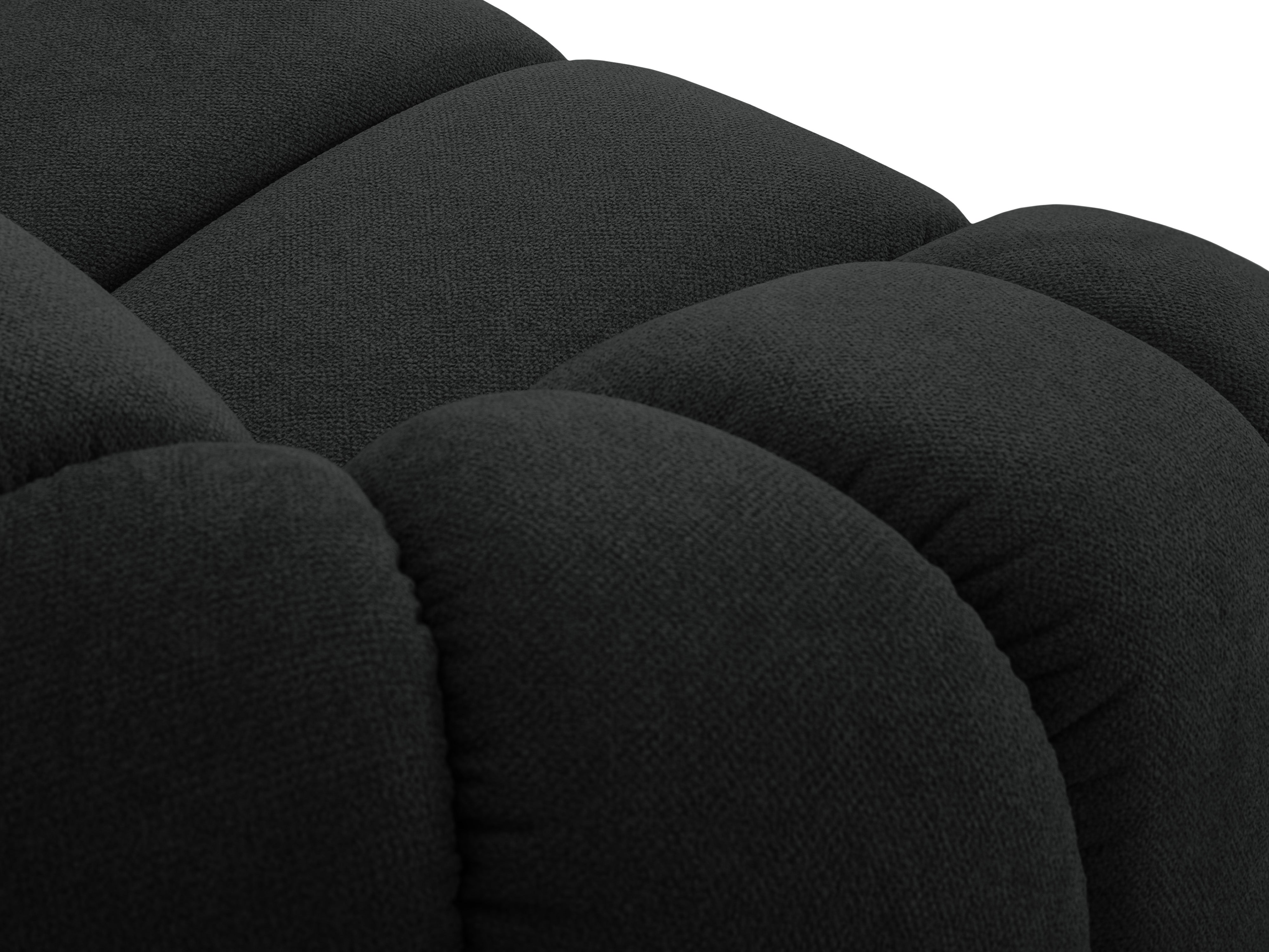 4-seater left-facing corner sofa DIANA in anthracite chenille