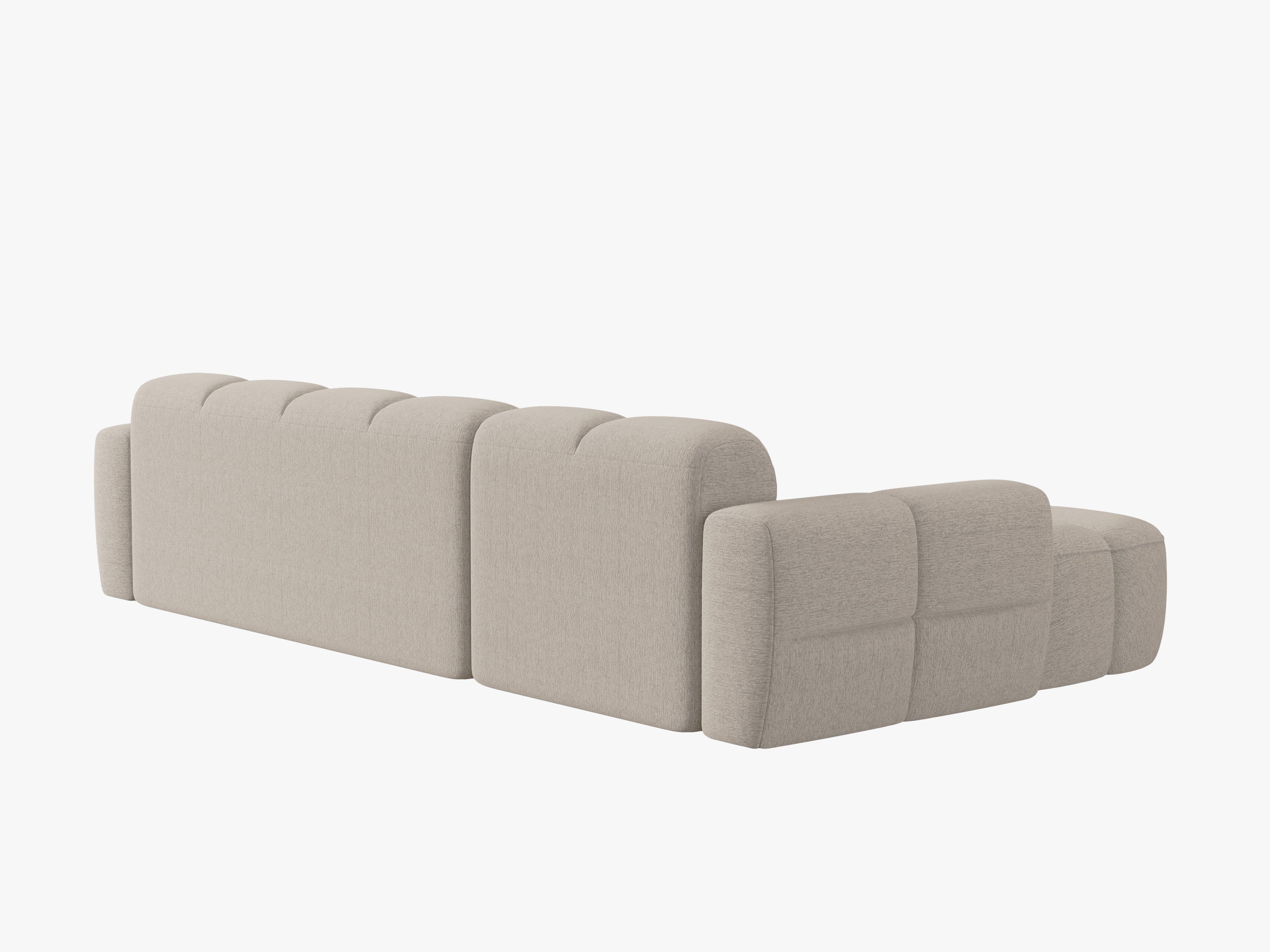 Left-sided corner sofa LISA sand chenille [Monika] [Julia spr]
