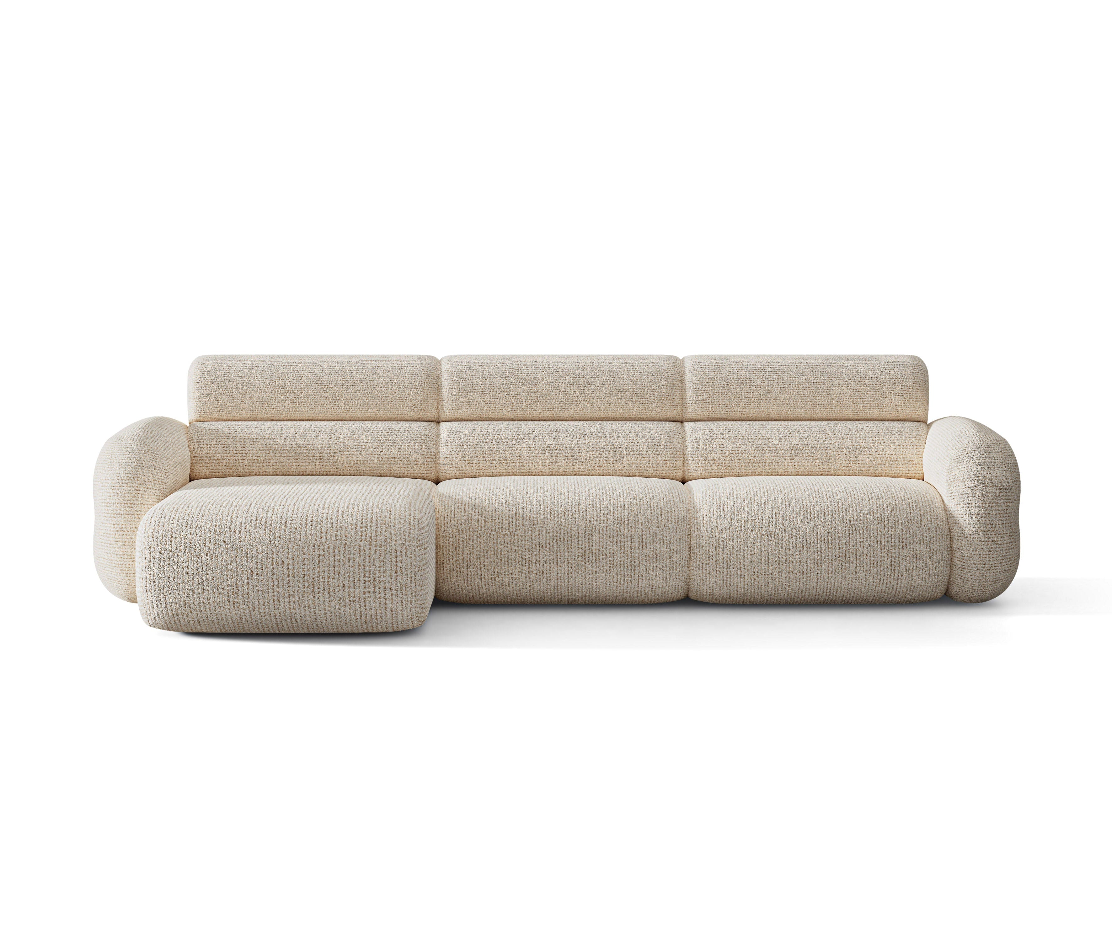 Left-facing NEO corner sofa in beige mélange
