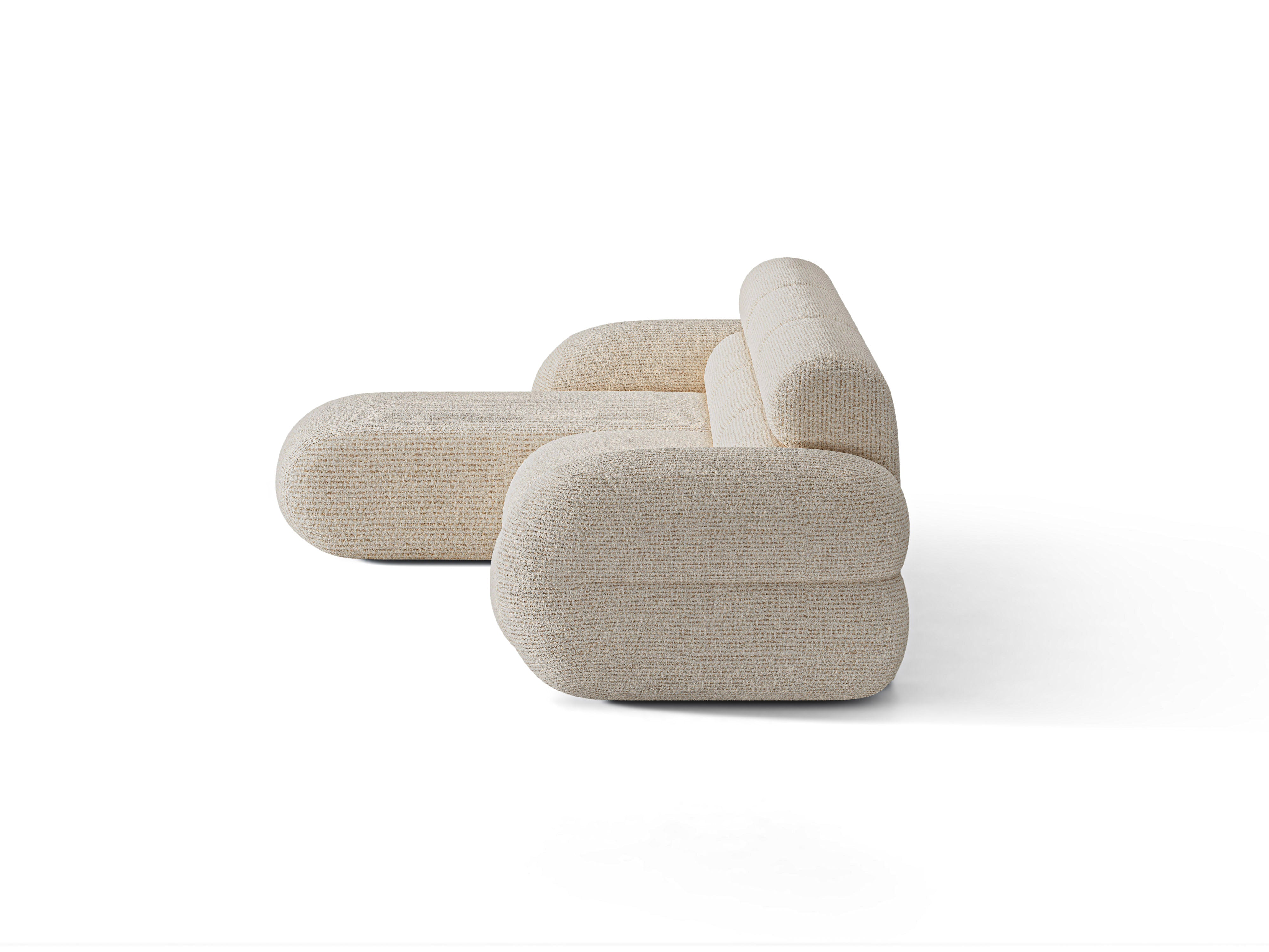 Left-facing NEO corner sofa in beige mélange