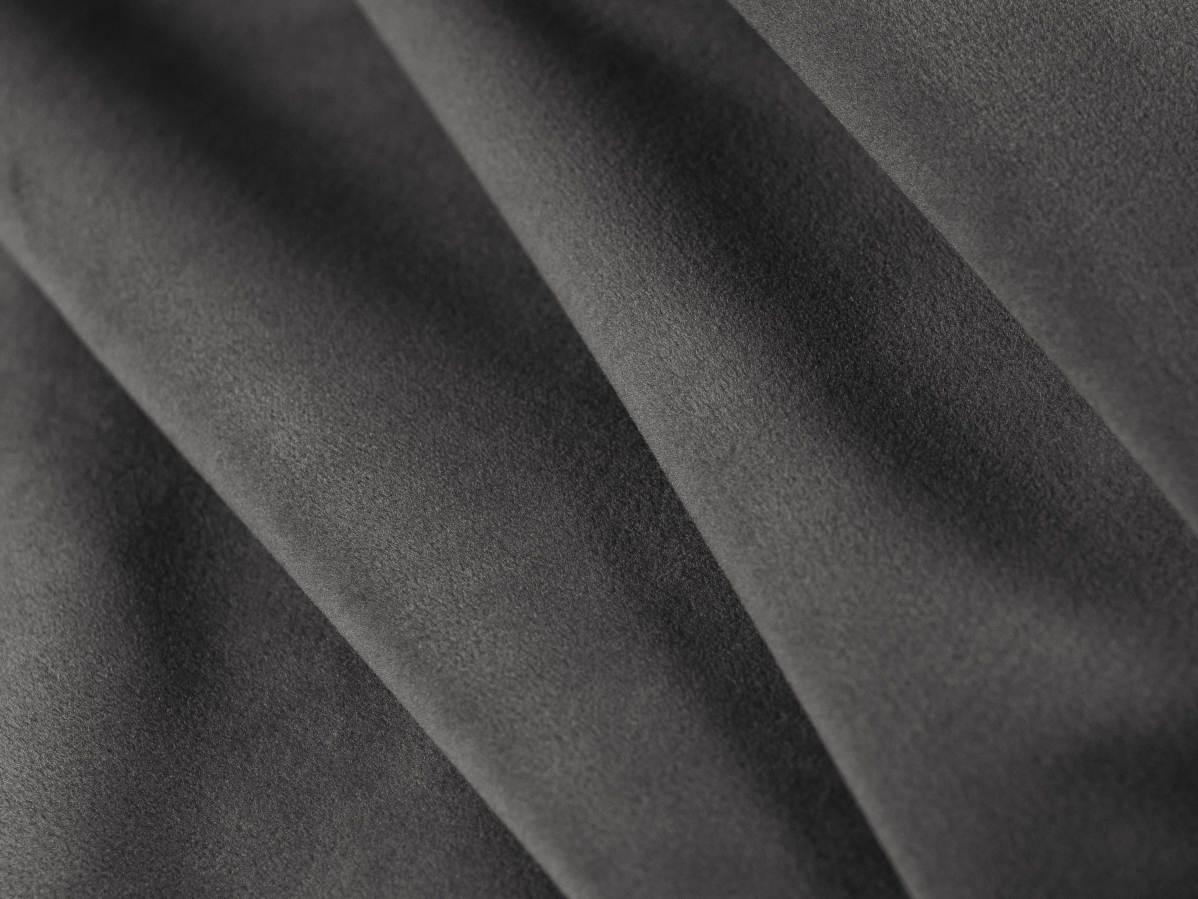 Left-facing velvet corner sofa for 3 people KATE dark gray