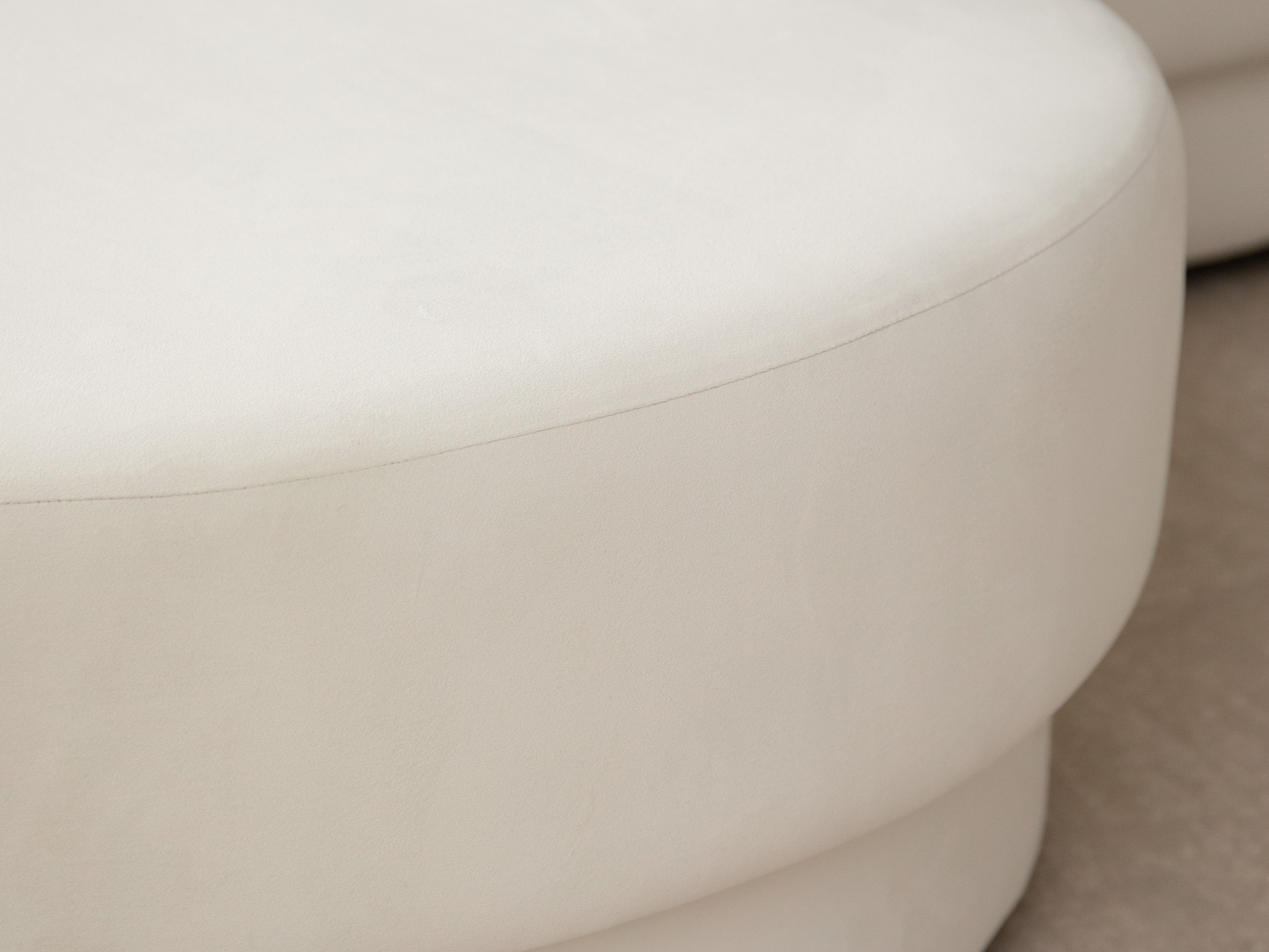 4-seater right-facing corner sofa MILEY green boucle
