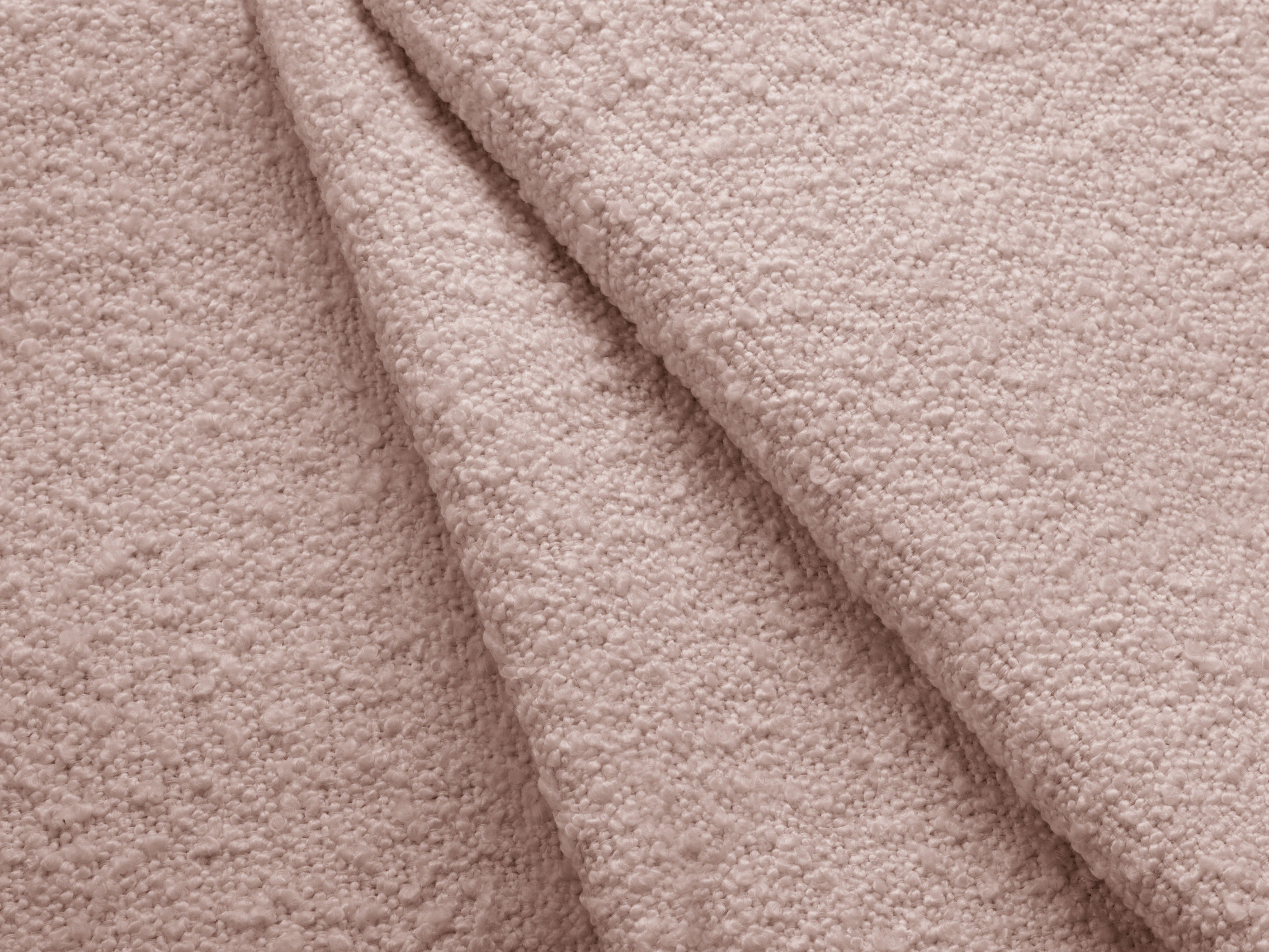 Rechtsseitige 4-Sitzer-Eckcouch KATE in rosa Boucle [Monika]