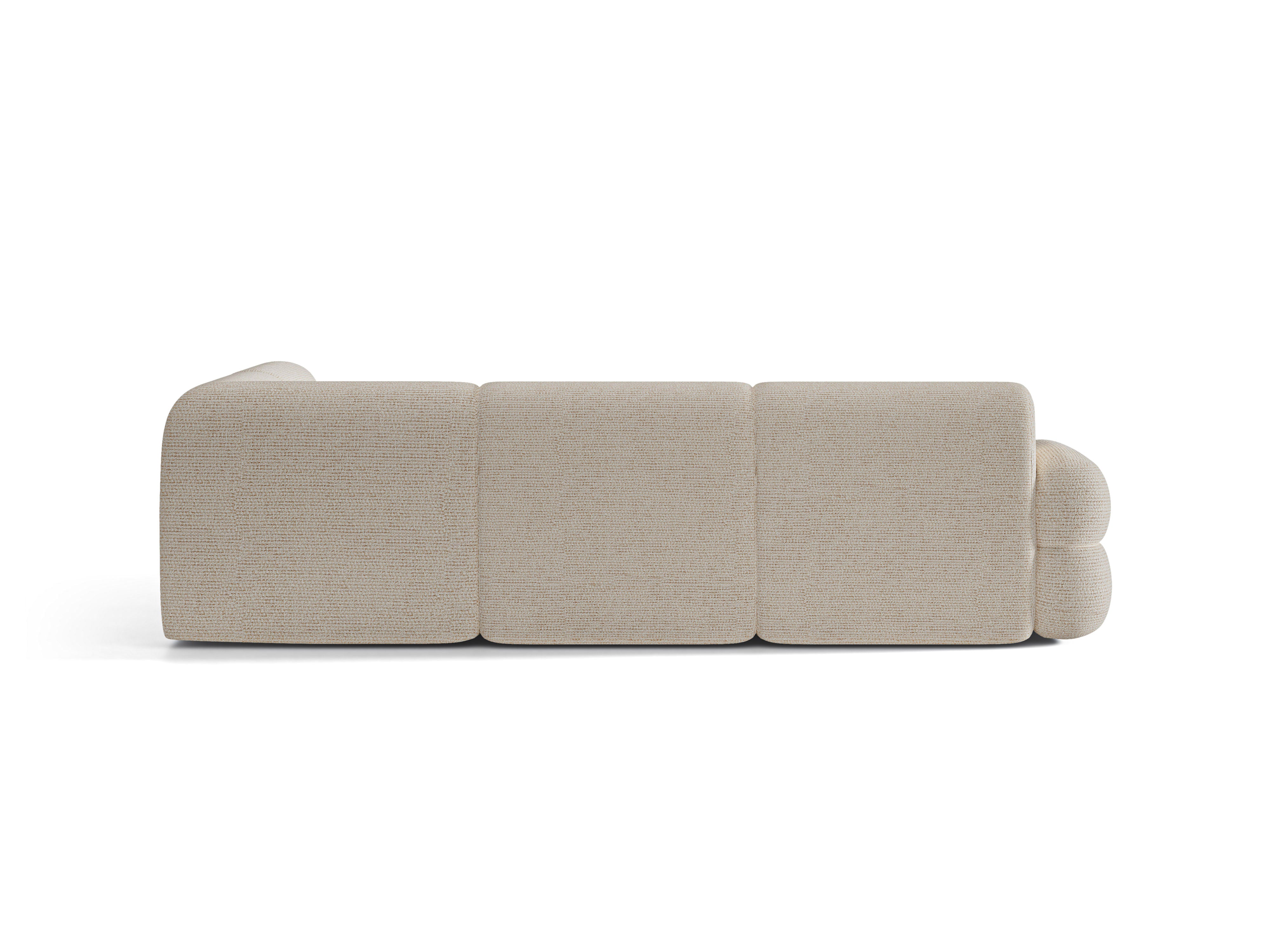 Right-facing L-shaped NEO corner sofa in beige mélange