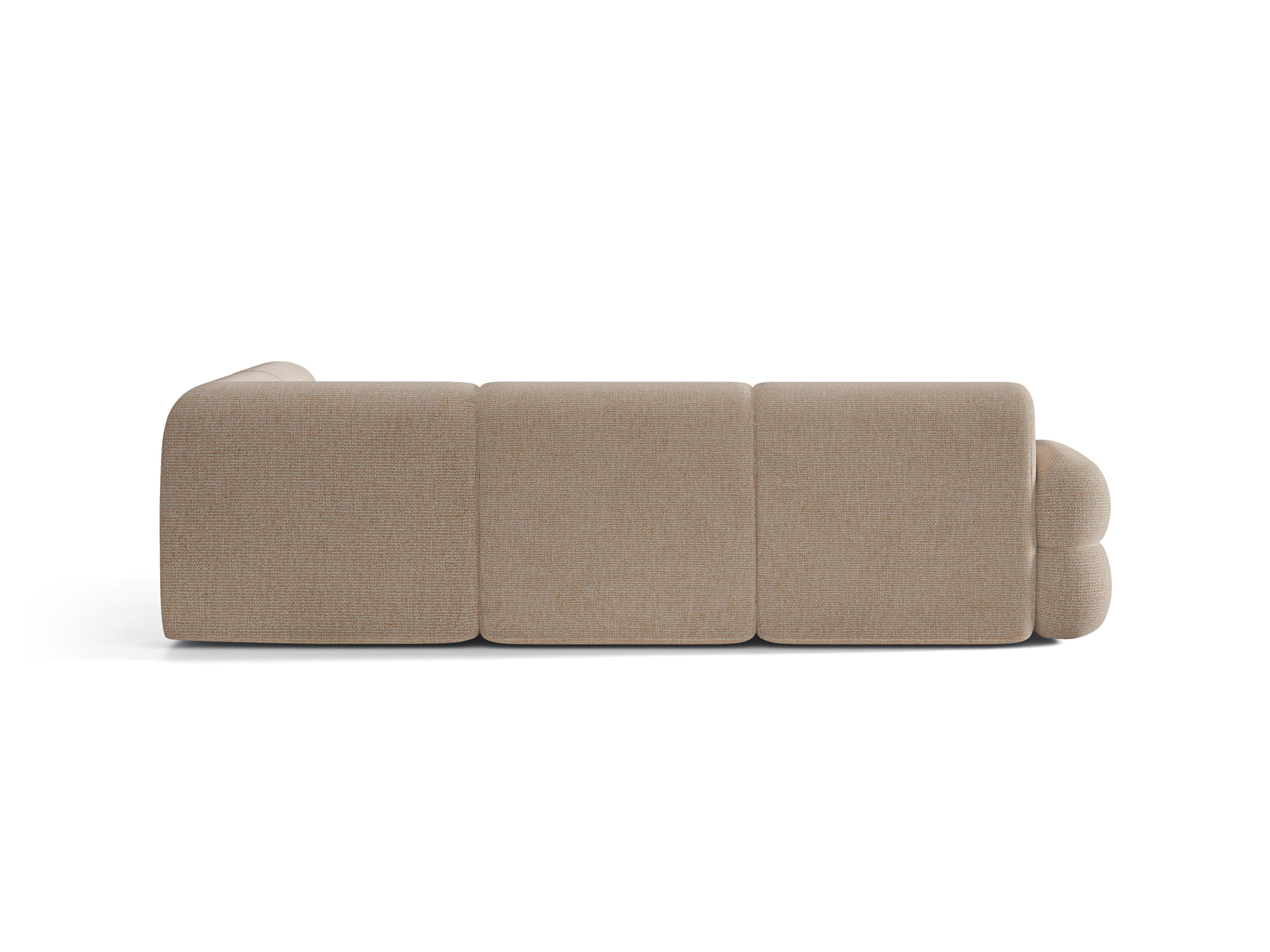 Right-facing L-shaped corner sofa NEO sand mélange
