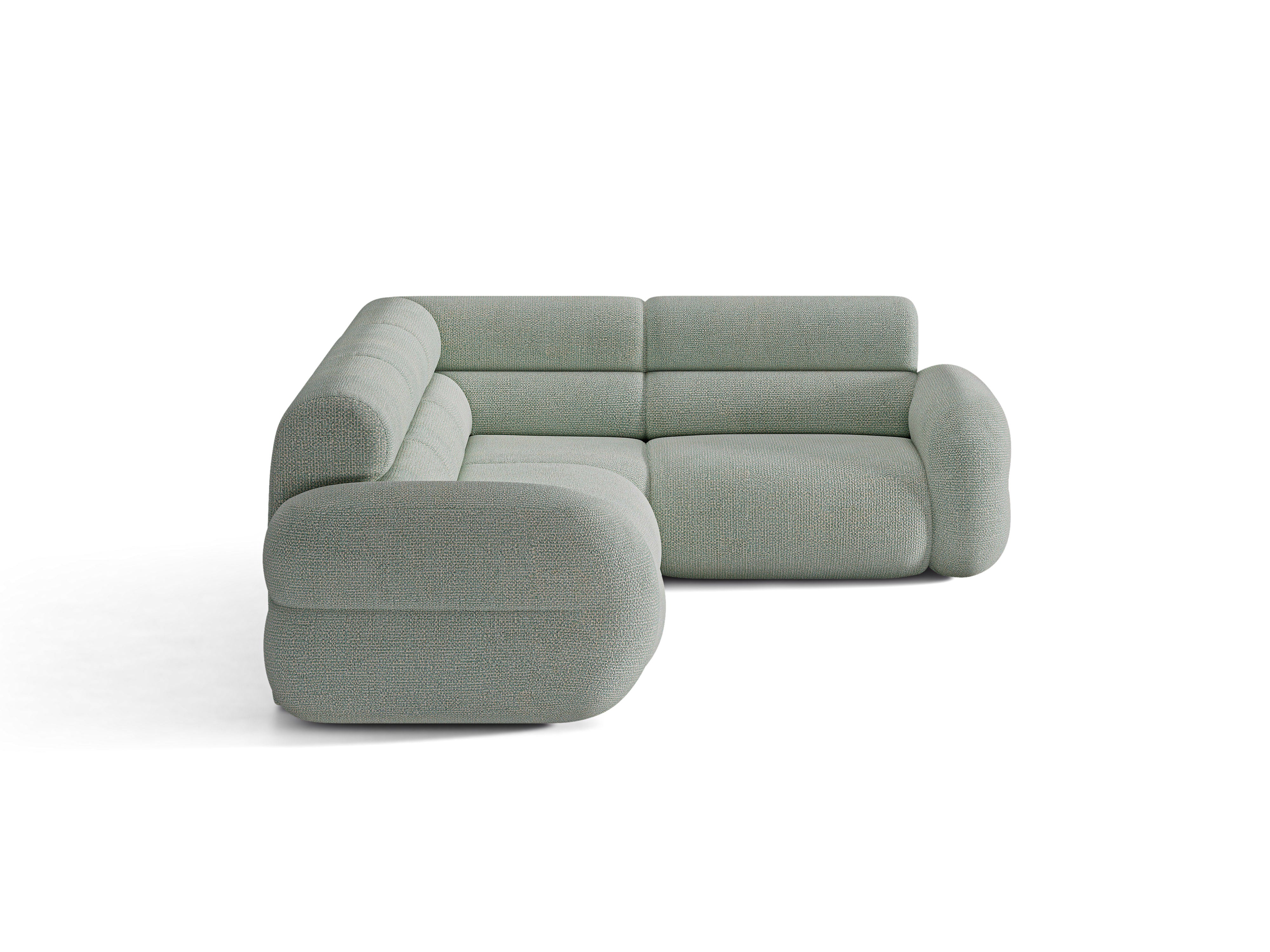 Right-facing L-shaped NEO sofa in blue mélange
