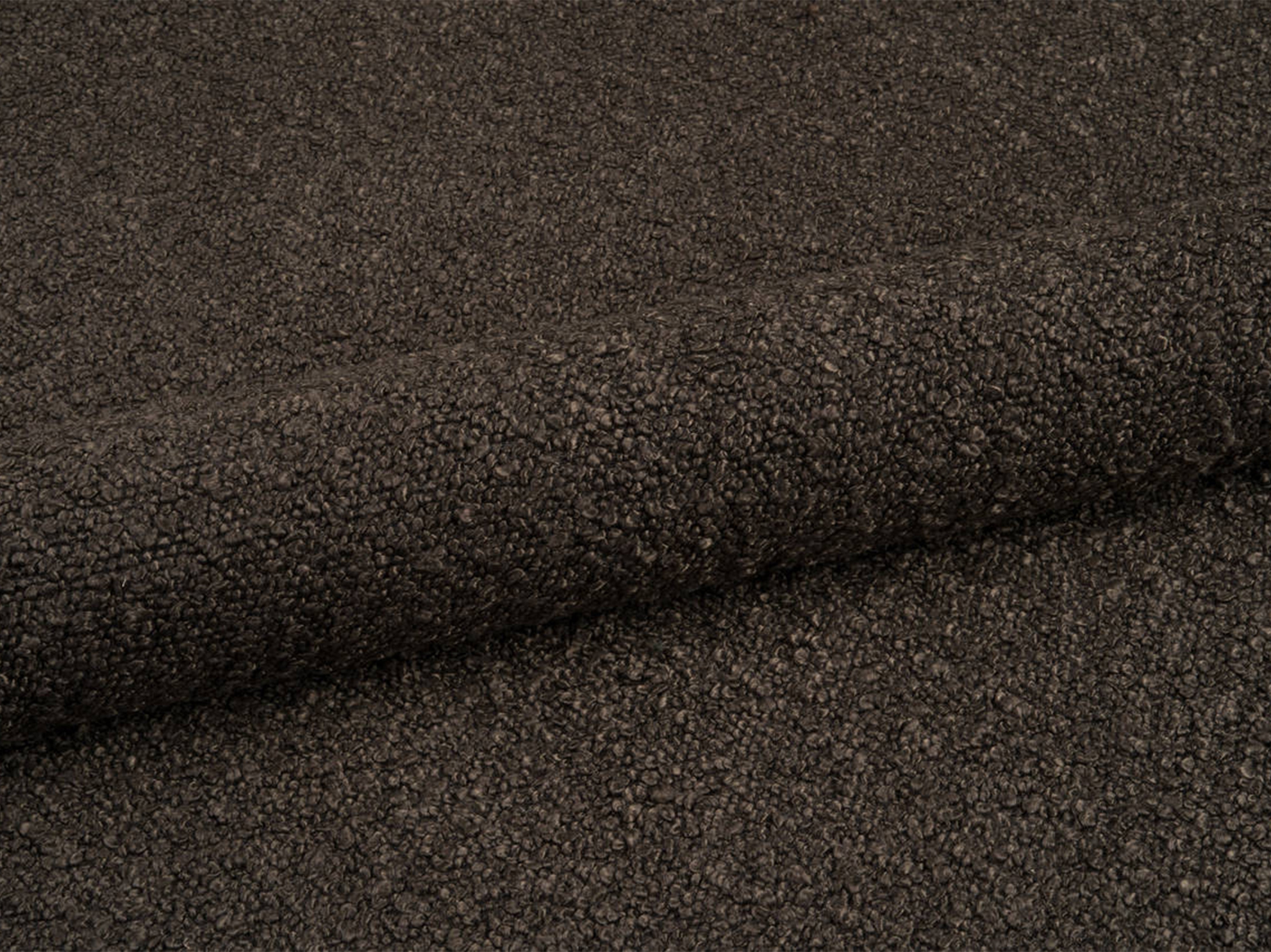Left-facing 3-seater sofa JODIE in chocolate boucle