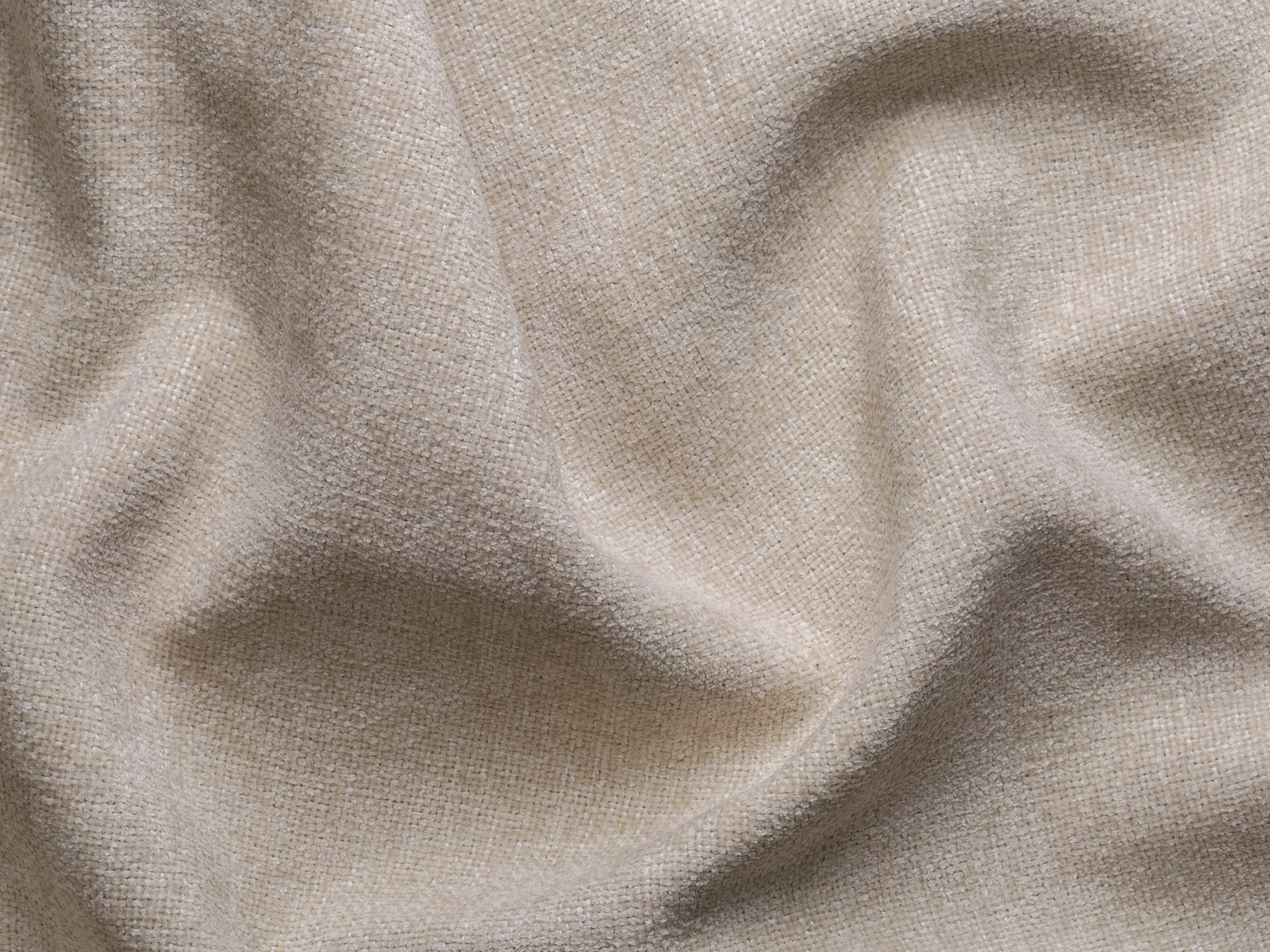Left-facing 3-seater sofa JODIE in beige tweed
