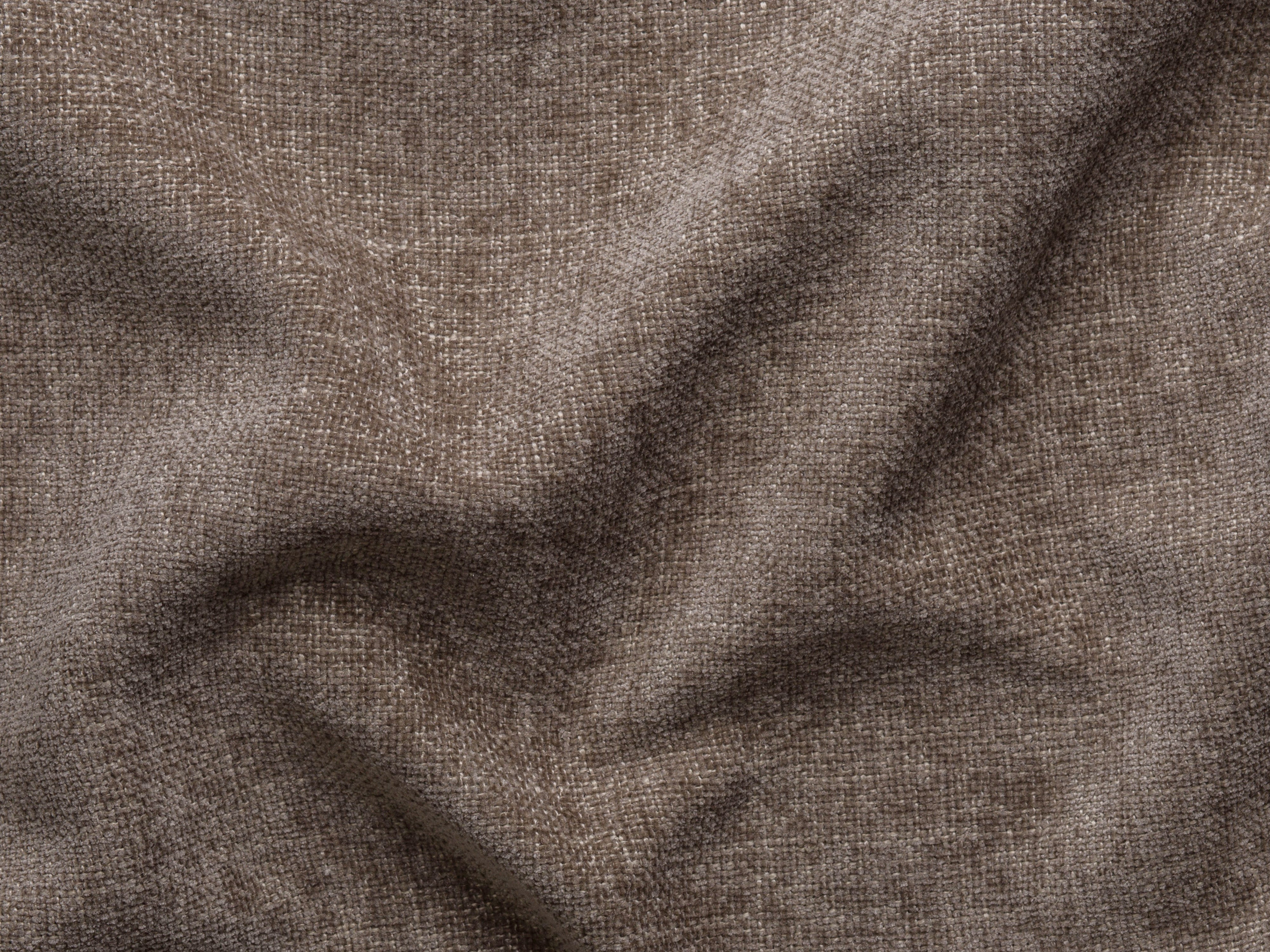Left-facing 3-seater sofa JODIE in dark cappuccino tweed