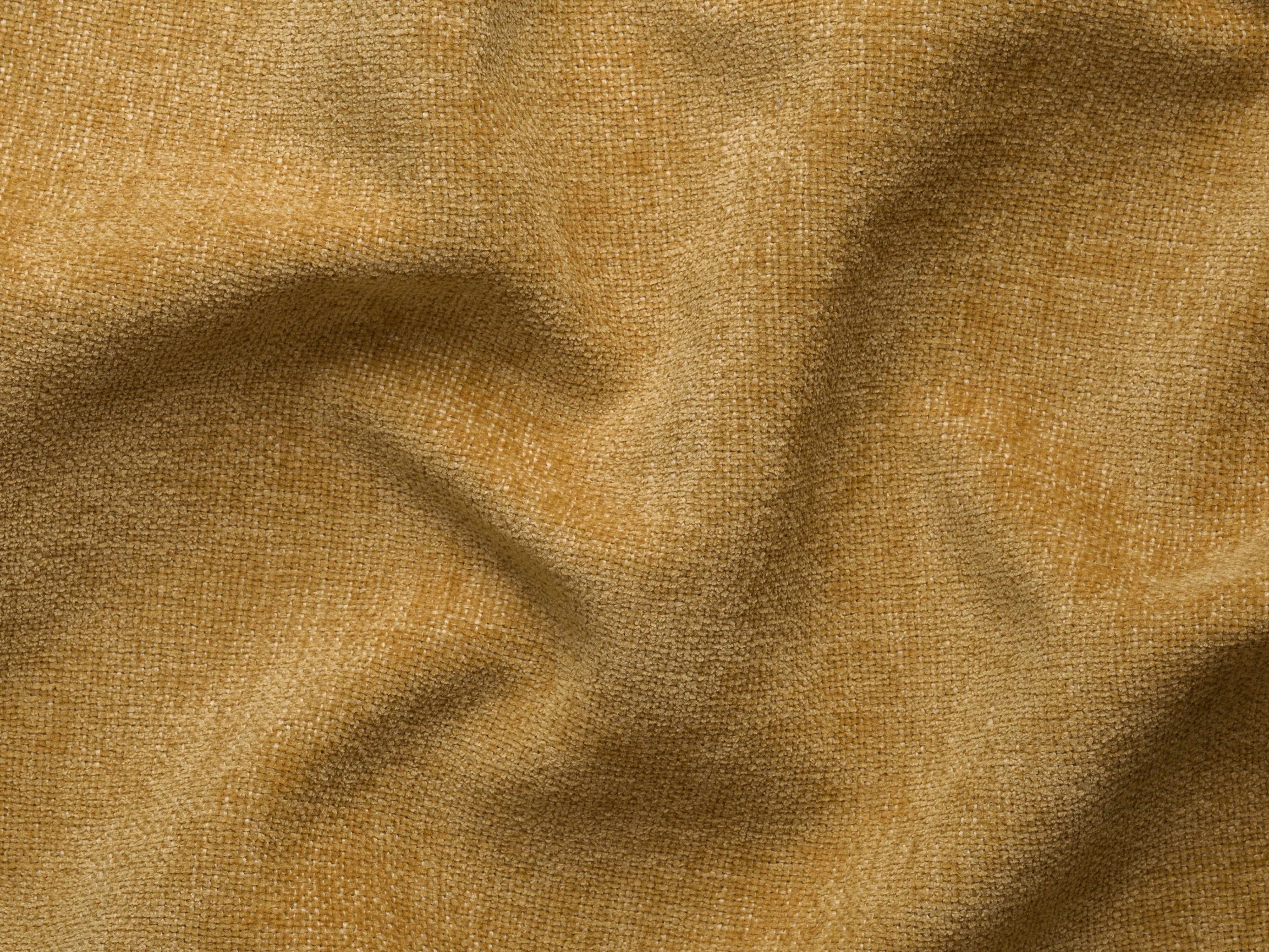 Left-facing 3-seater sofa JODIE in mustard tweed