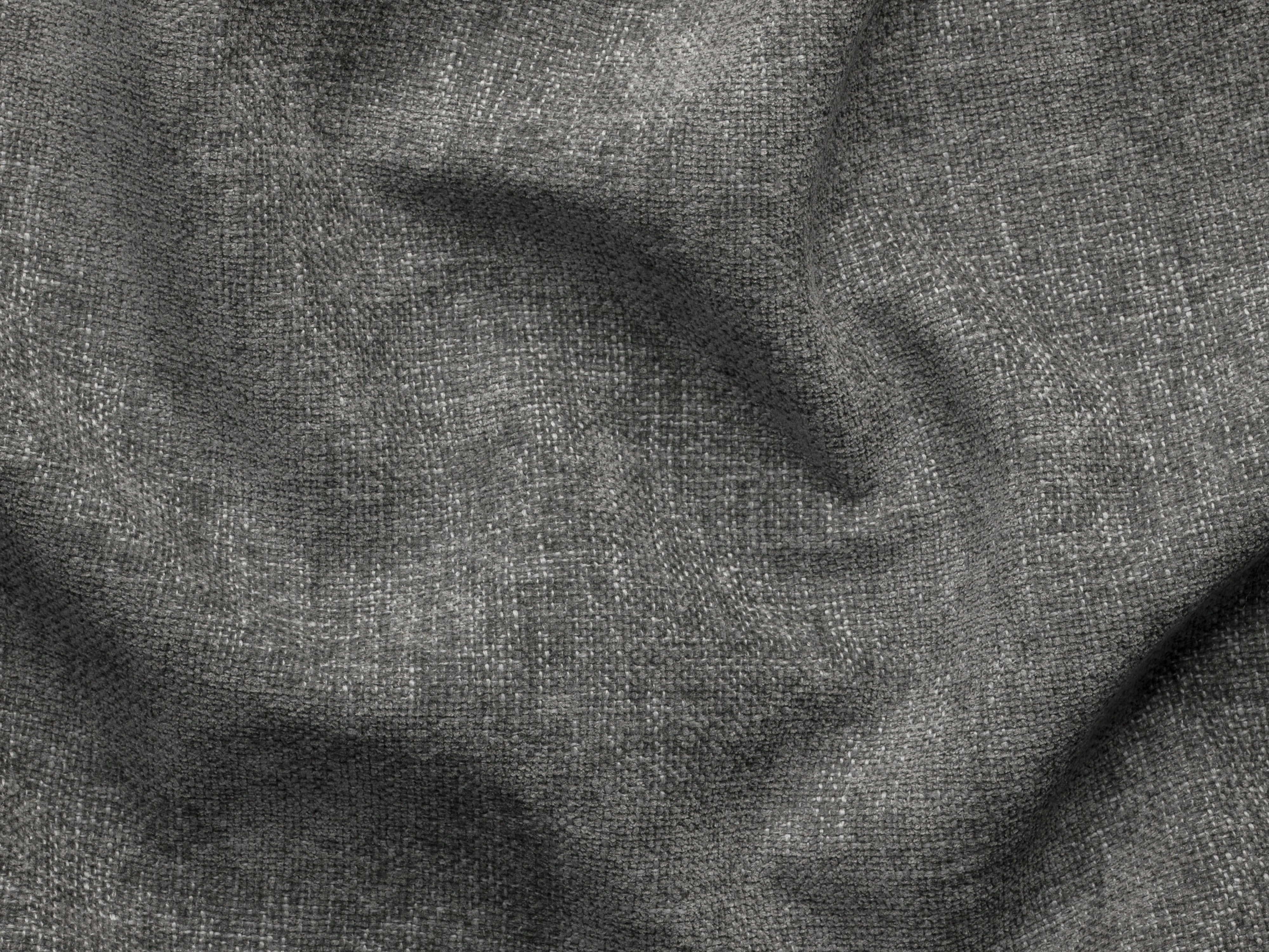 Left-facing 3-seater sofa JODIE in gray tweed