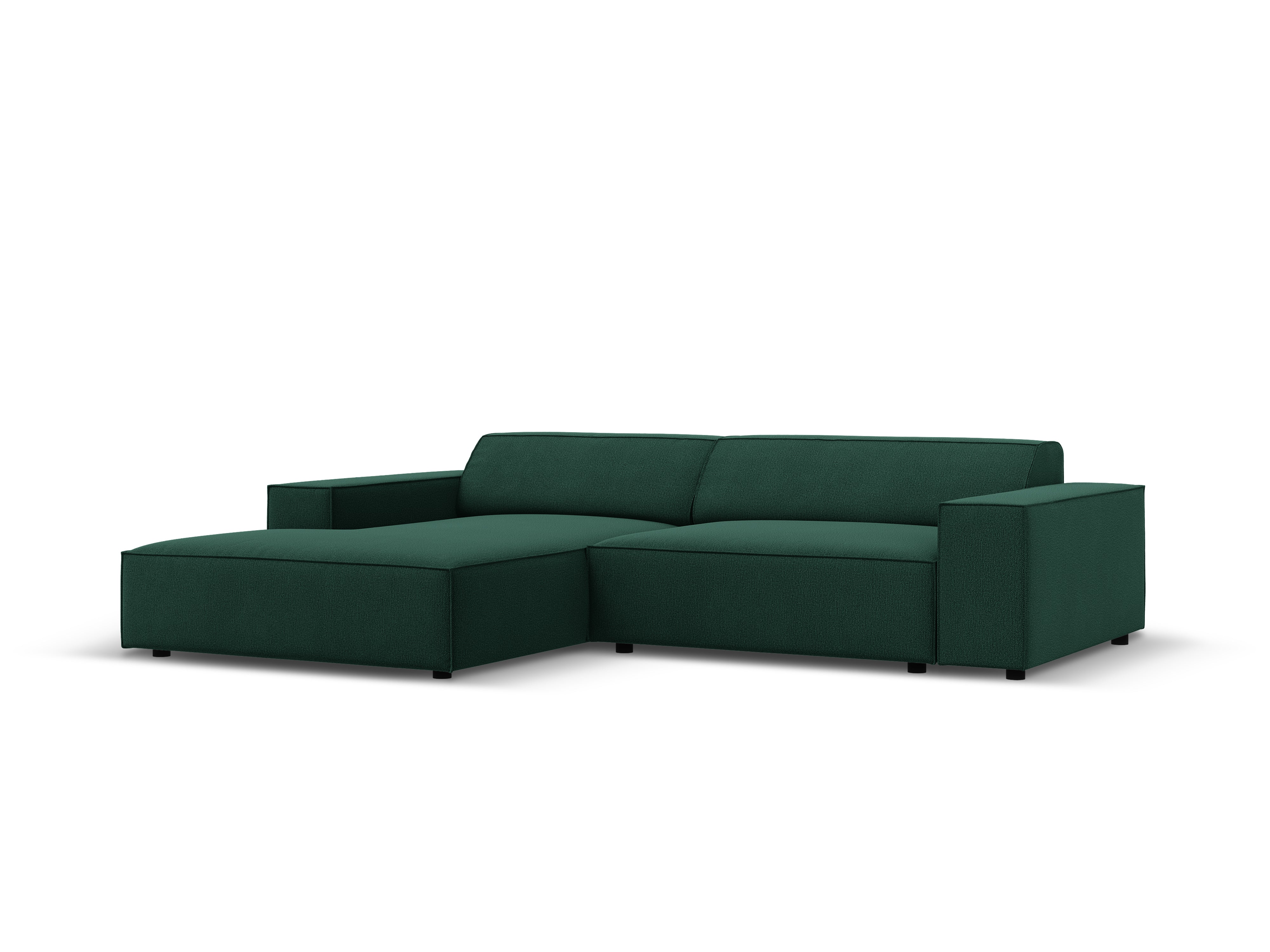 Left-facing 3-seater sofa JODIE in green