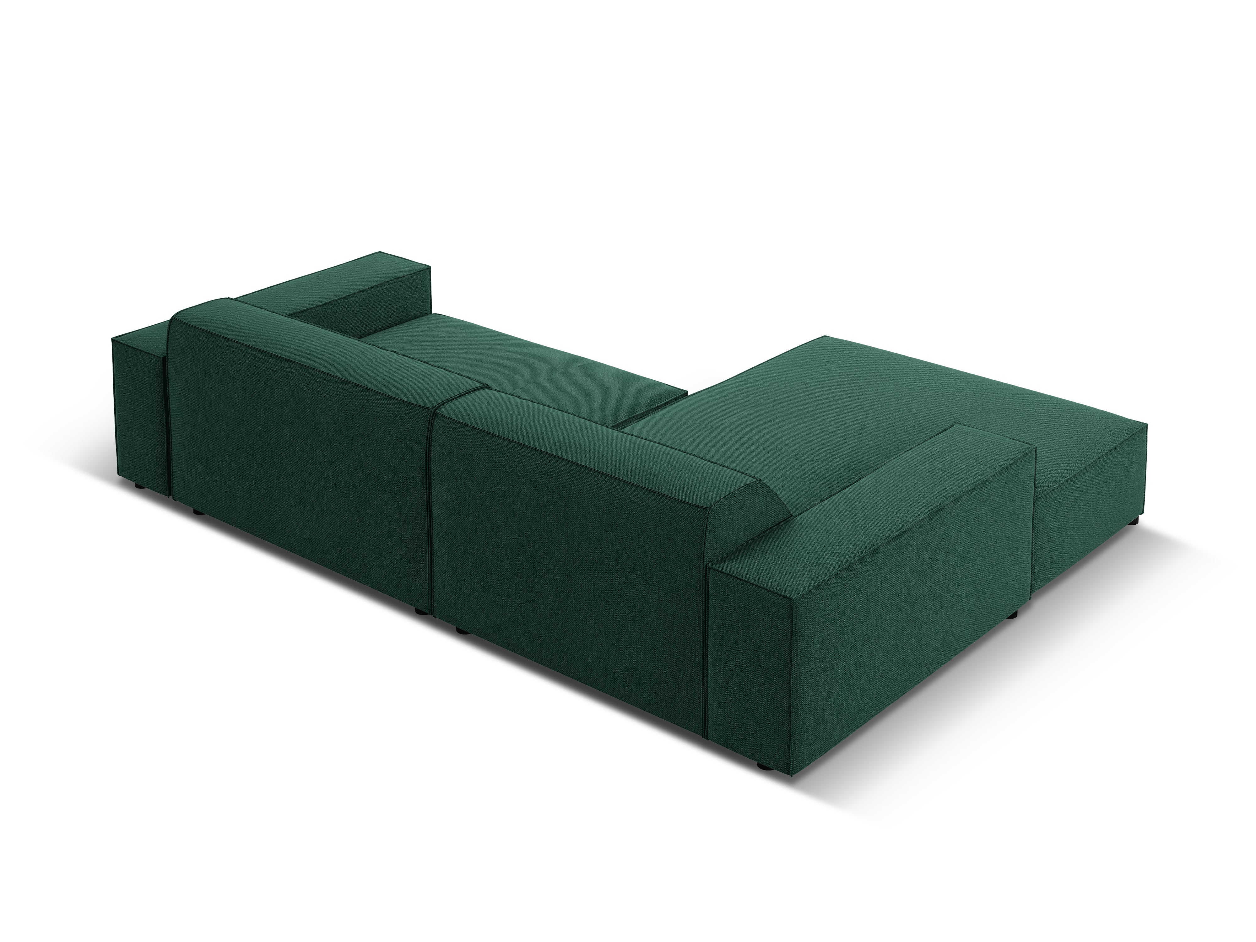 Left-facing 3-seater sofa JODIE in green