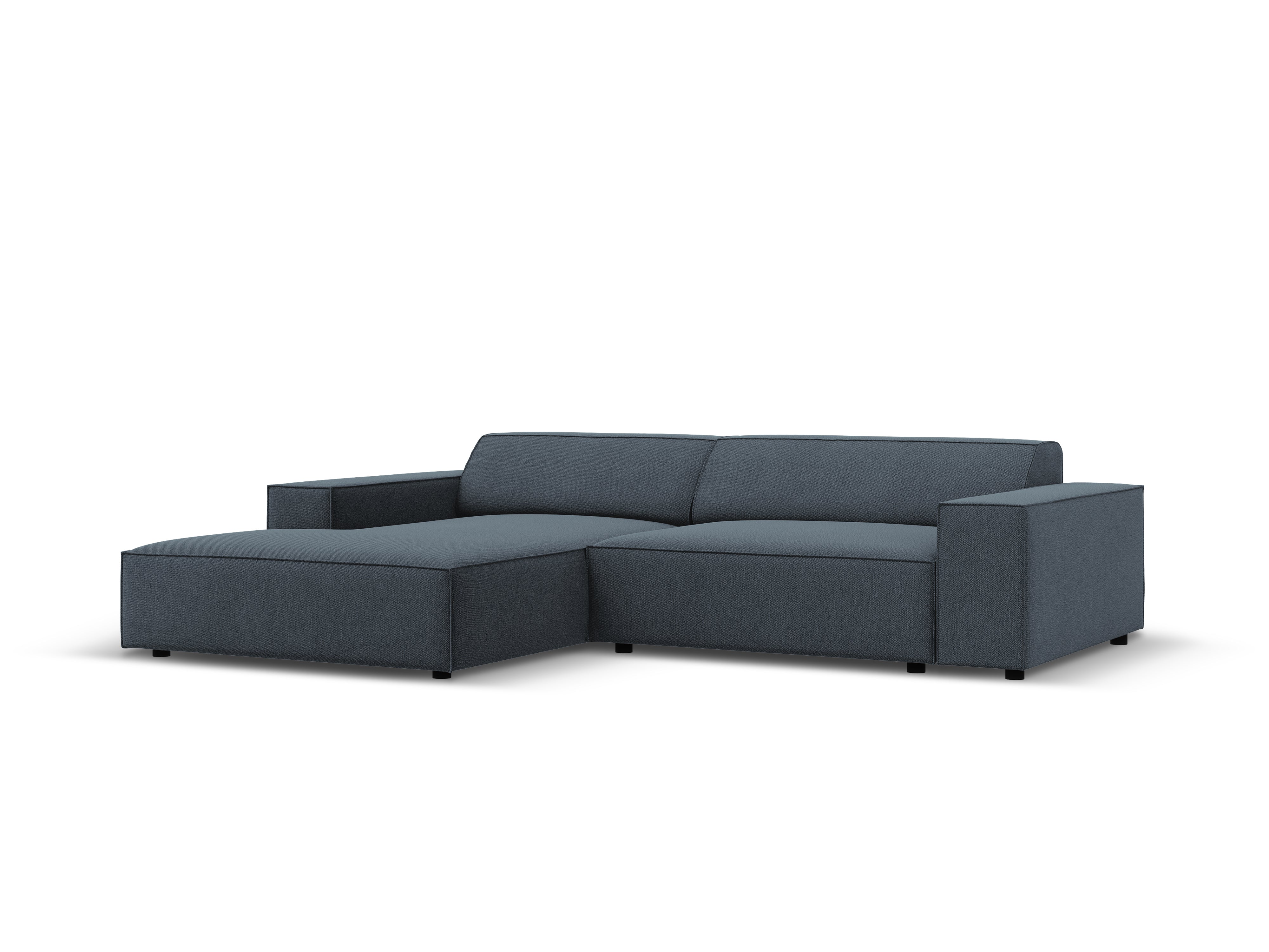 Left-facing 3-seater sofa JODIE in blue