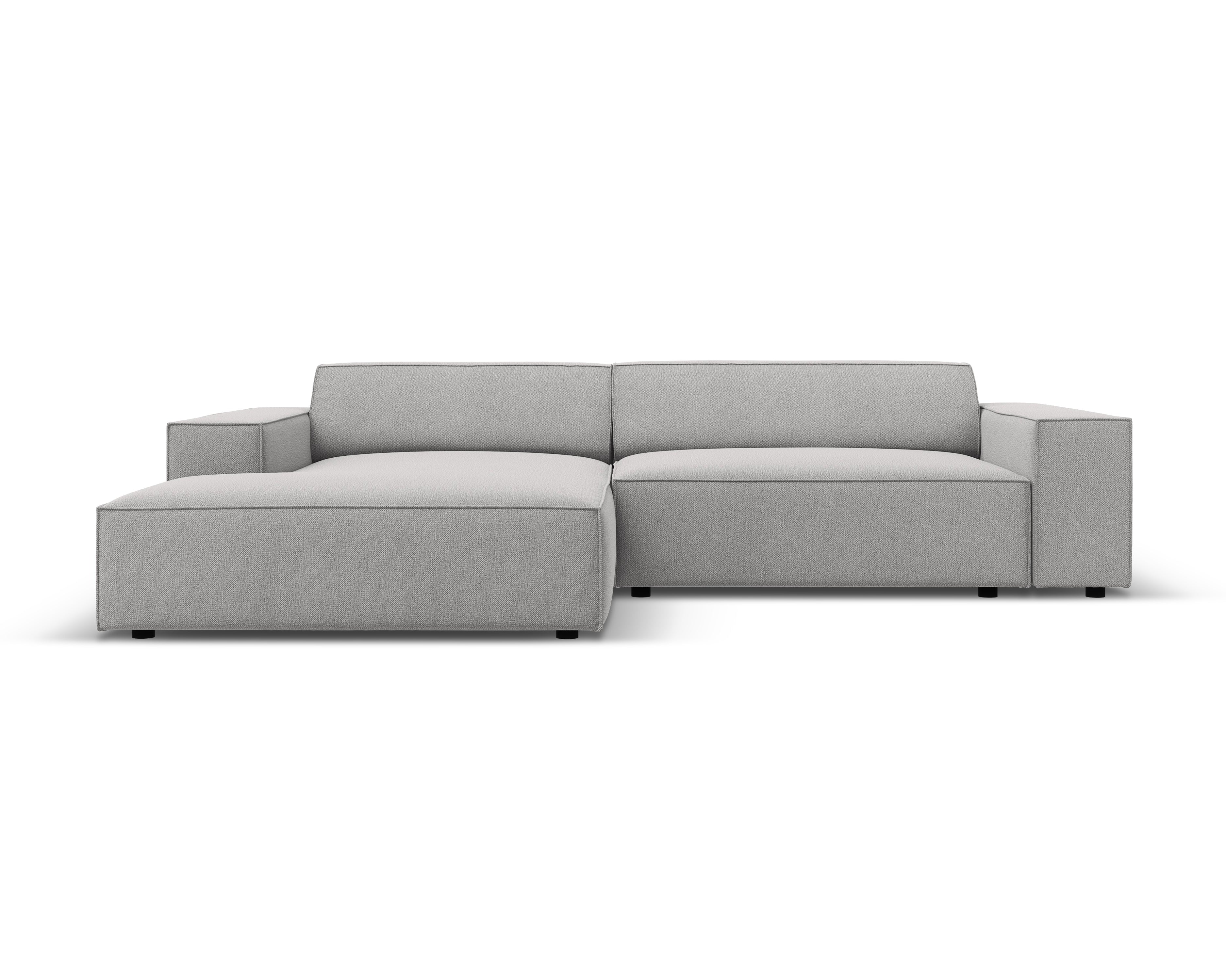 Left-facing 3-seater sofa JODIE in light gray