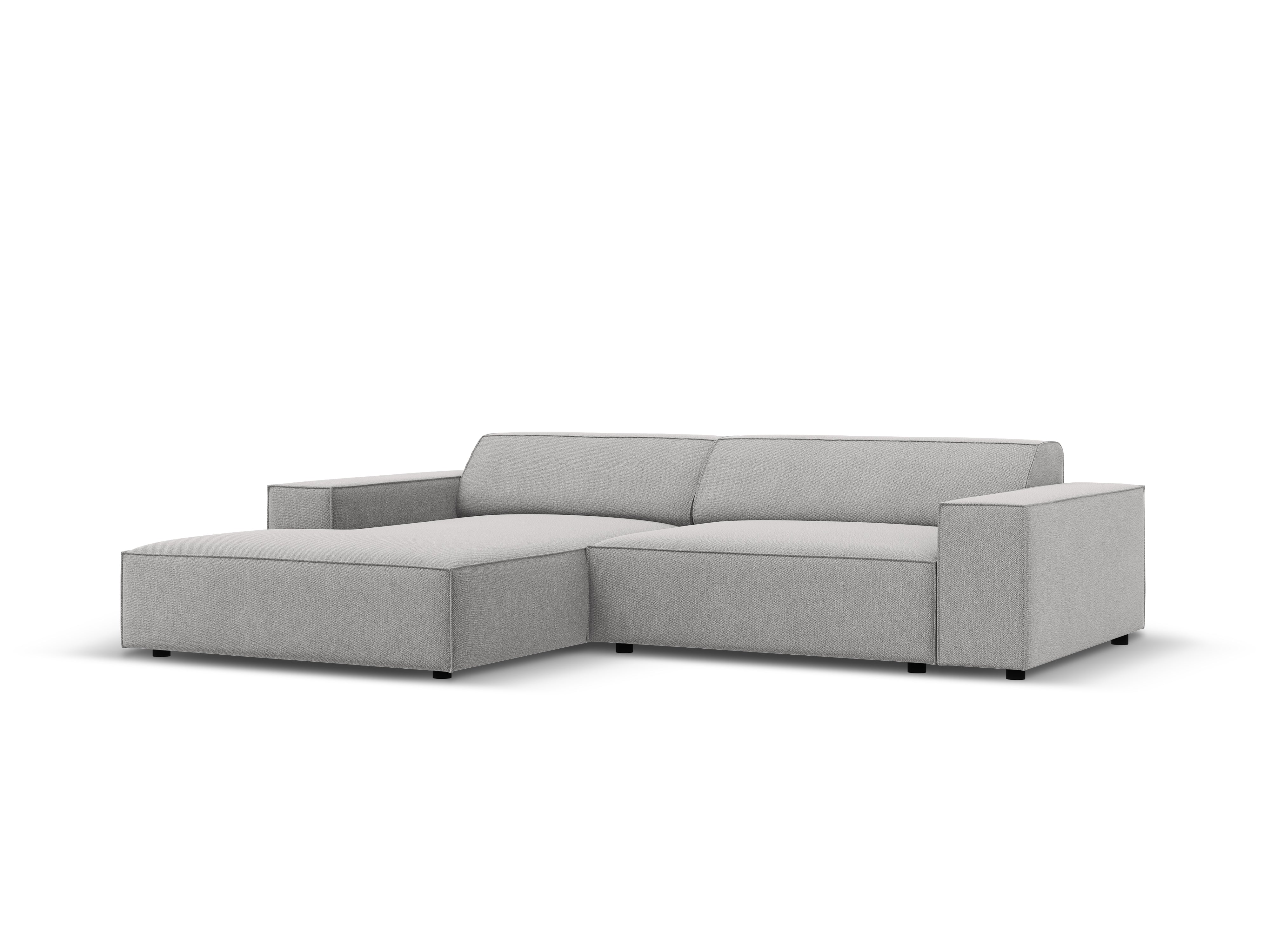 Left-facing 3-seater sofa JODIE in light gray