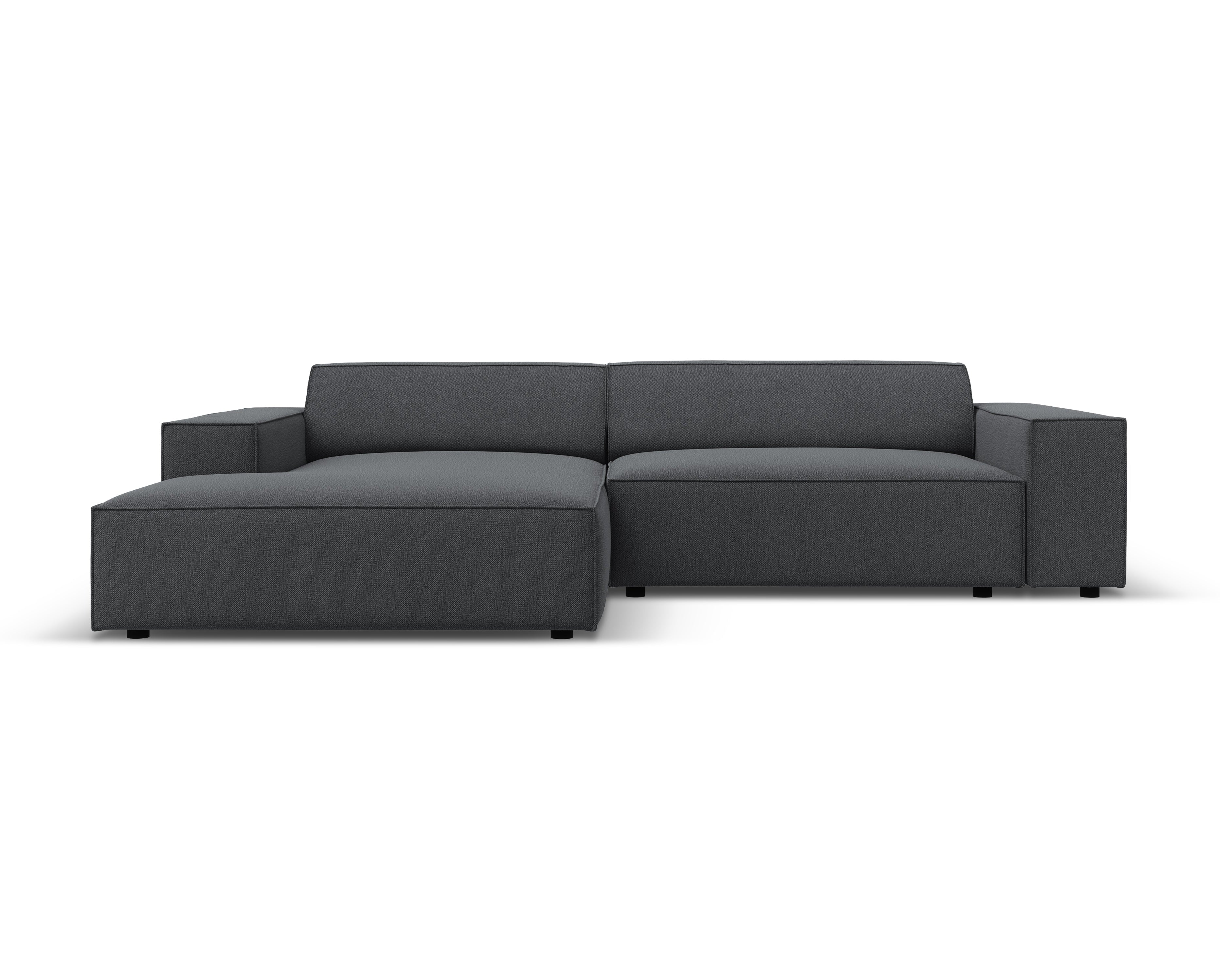 Left-facing 3-seater sofa JODIE in gray