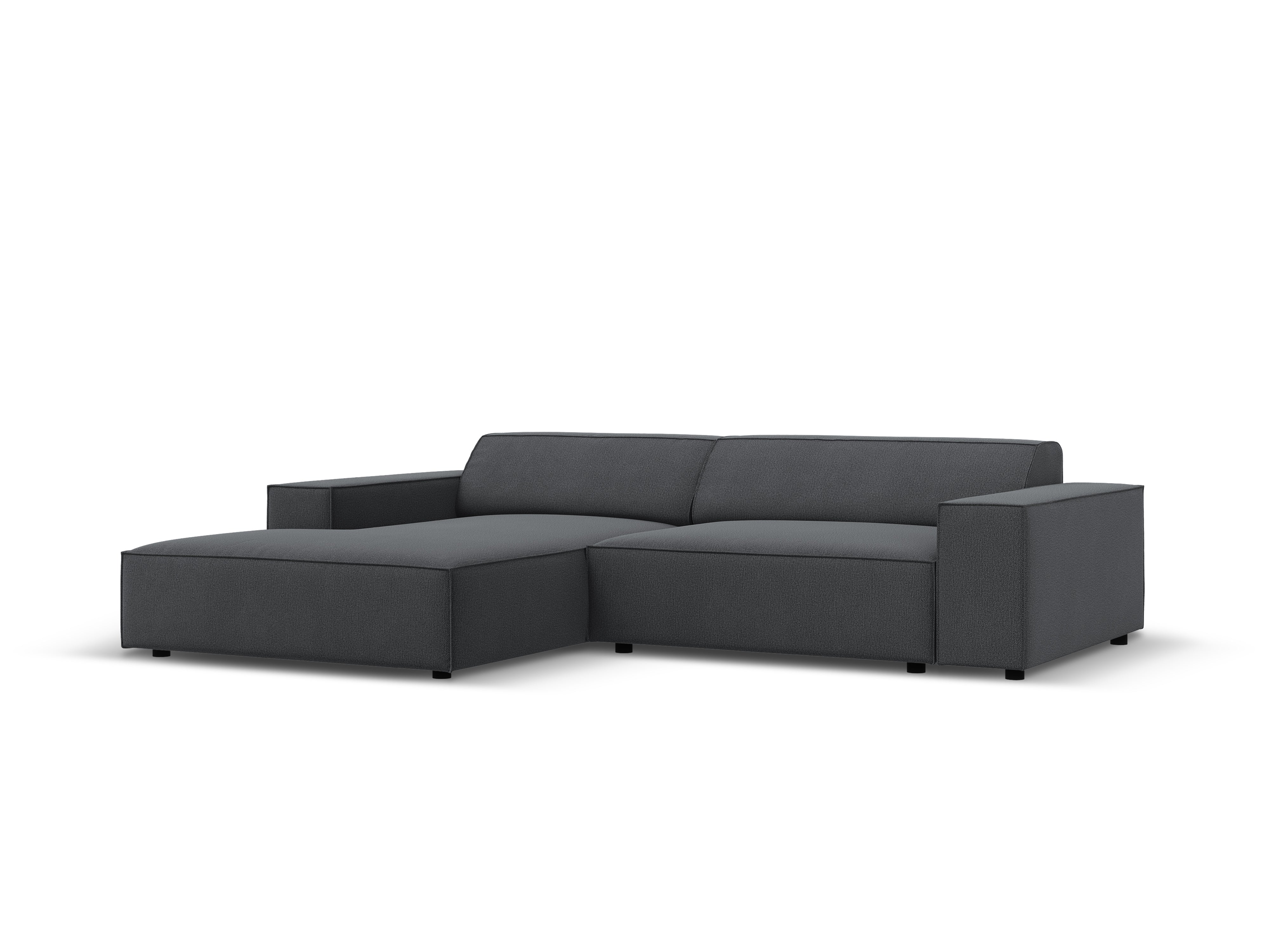 Left-facing 3-seater sofa JODIE in gray