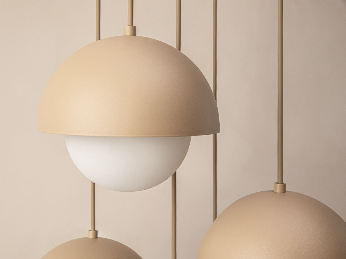 Lampa wisząca 5-punktowa KORA piaskowy – ujęcie 3