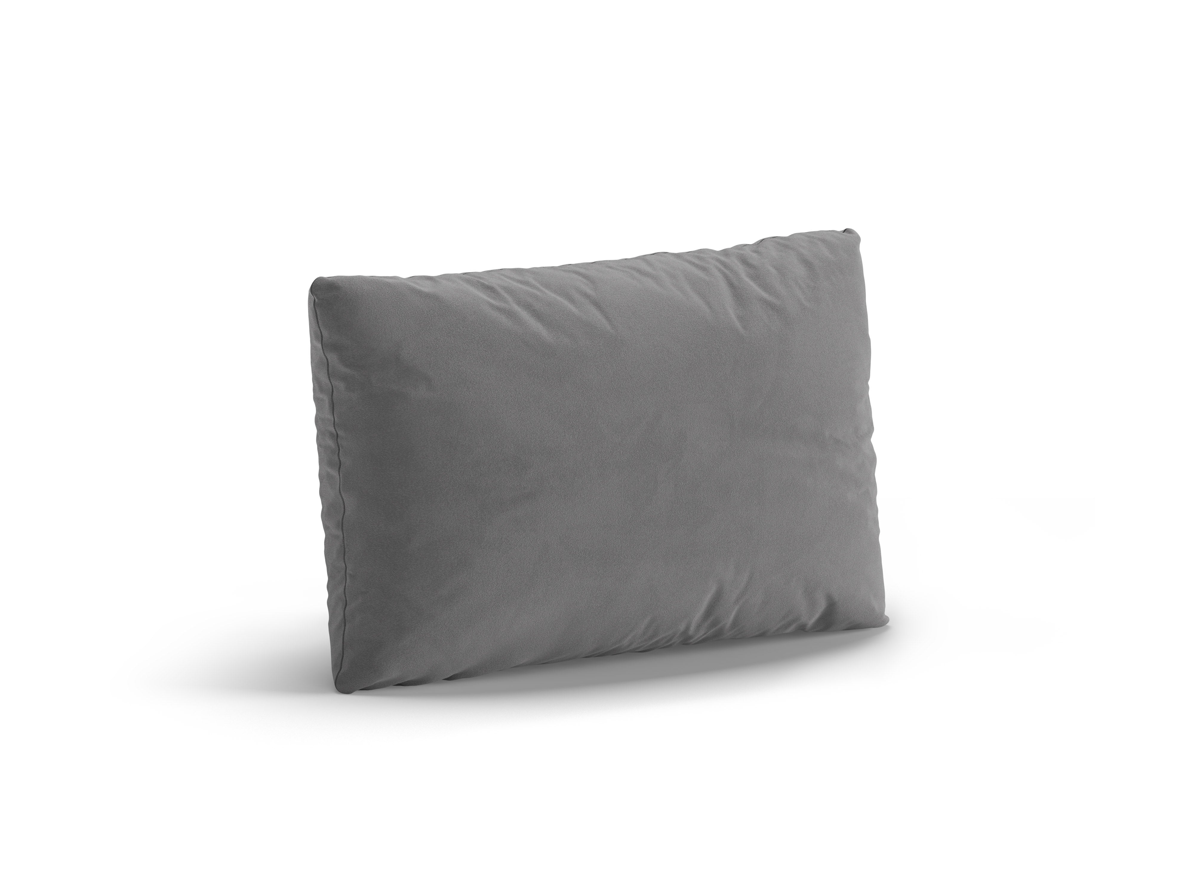 Samt-Kissen POPPY hellgrau