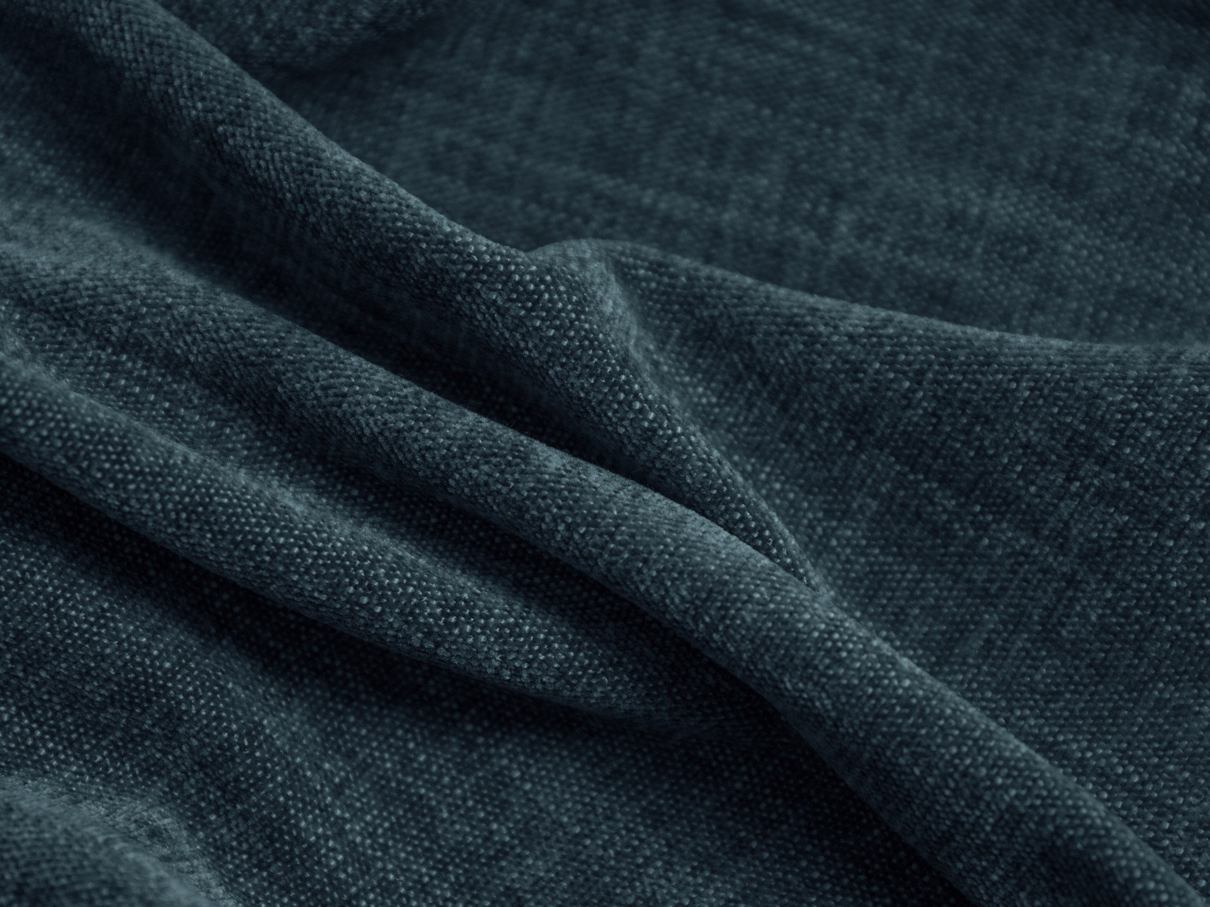 Blue denim martin pillow