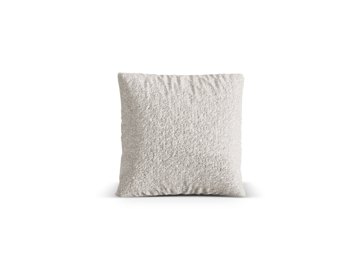 Poduszka dekoracyjna NURIA szarobeżowy melanż boucle – 40x40 cm