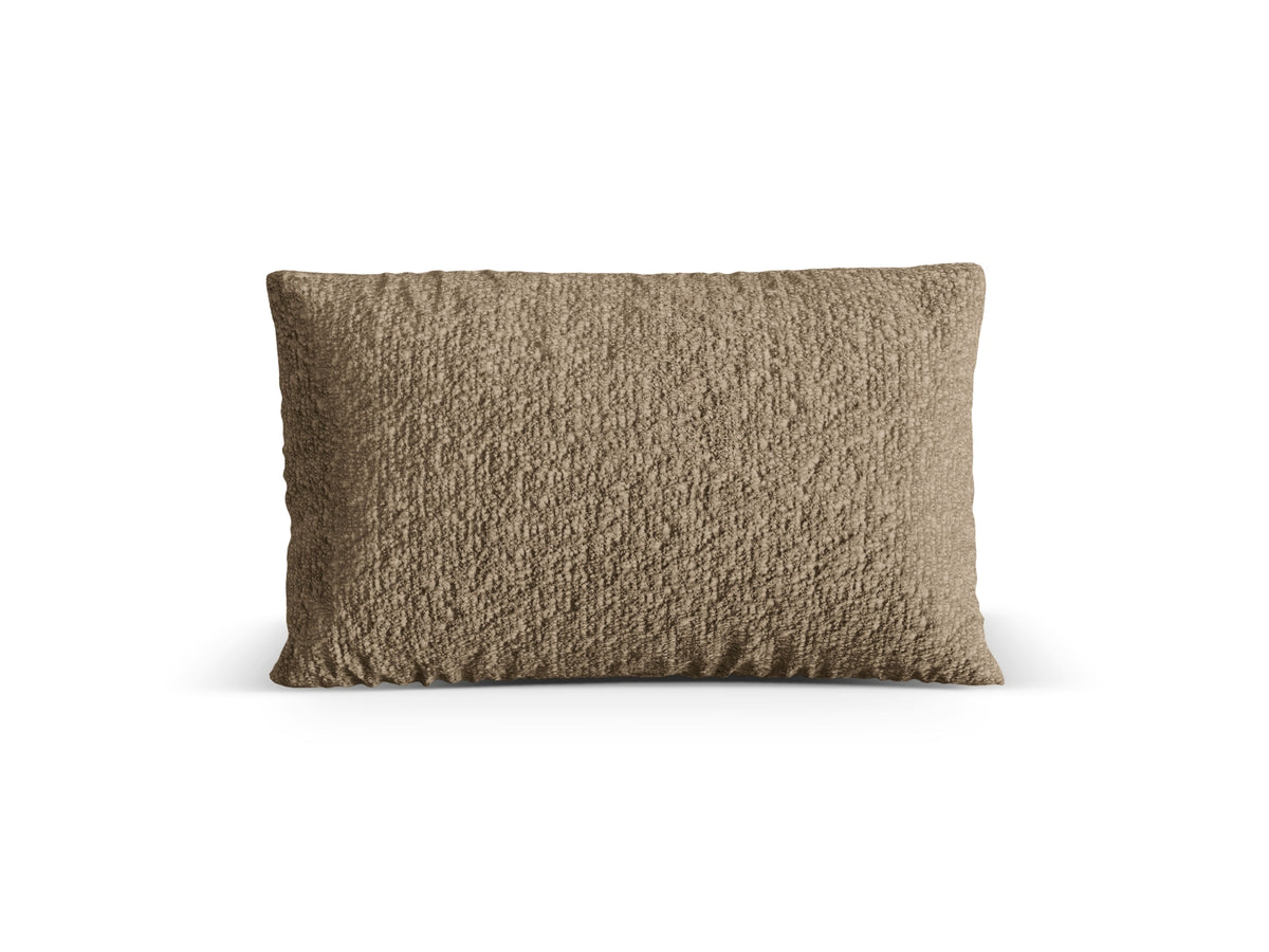 Poduszka dekoracyjna NURIA cappuccino boucle – 60x40x17 cm