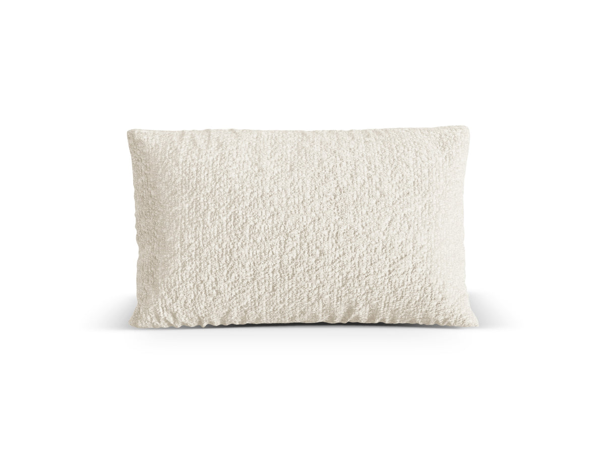 Poduszka dekoracyjna NURIA ecru boucle – 60x40x17 cm