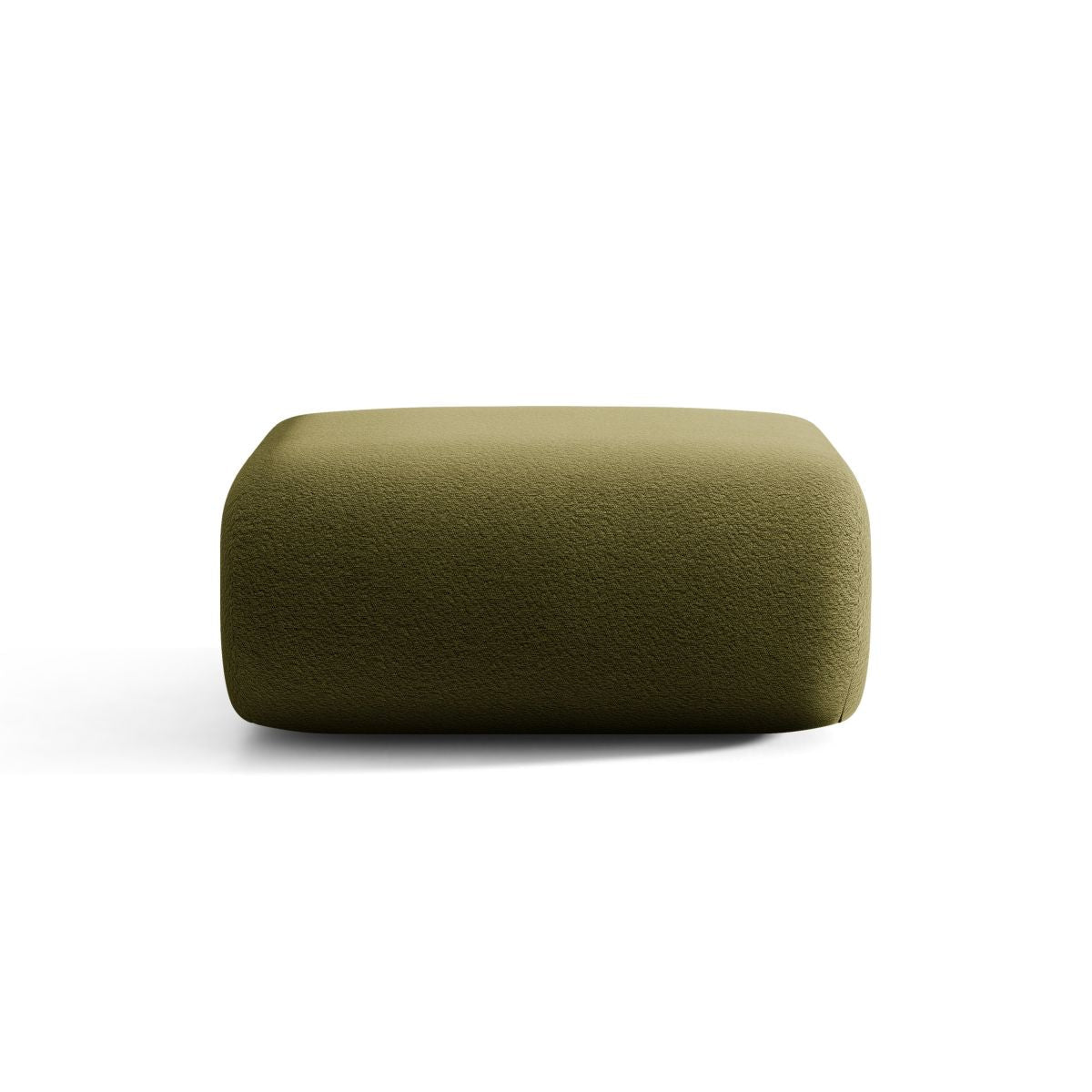 Puf NEO oliwkowy boucle