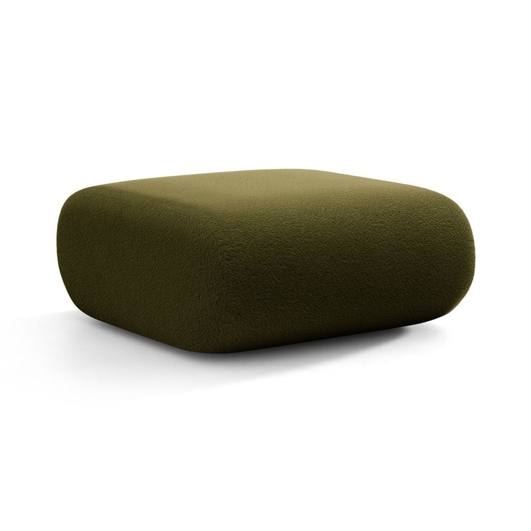 Puf NEO oliwkowy boucle