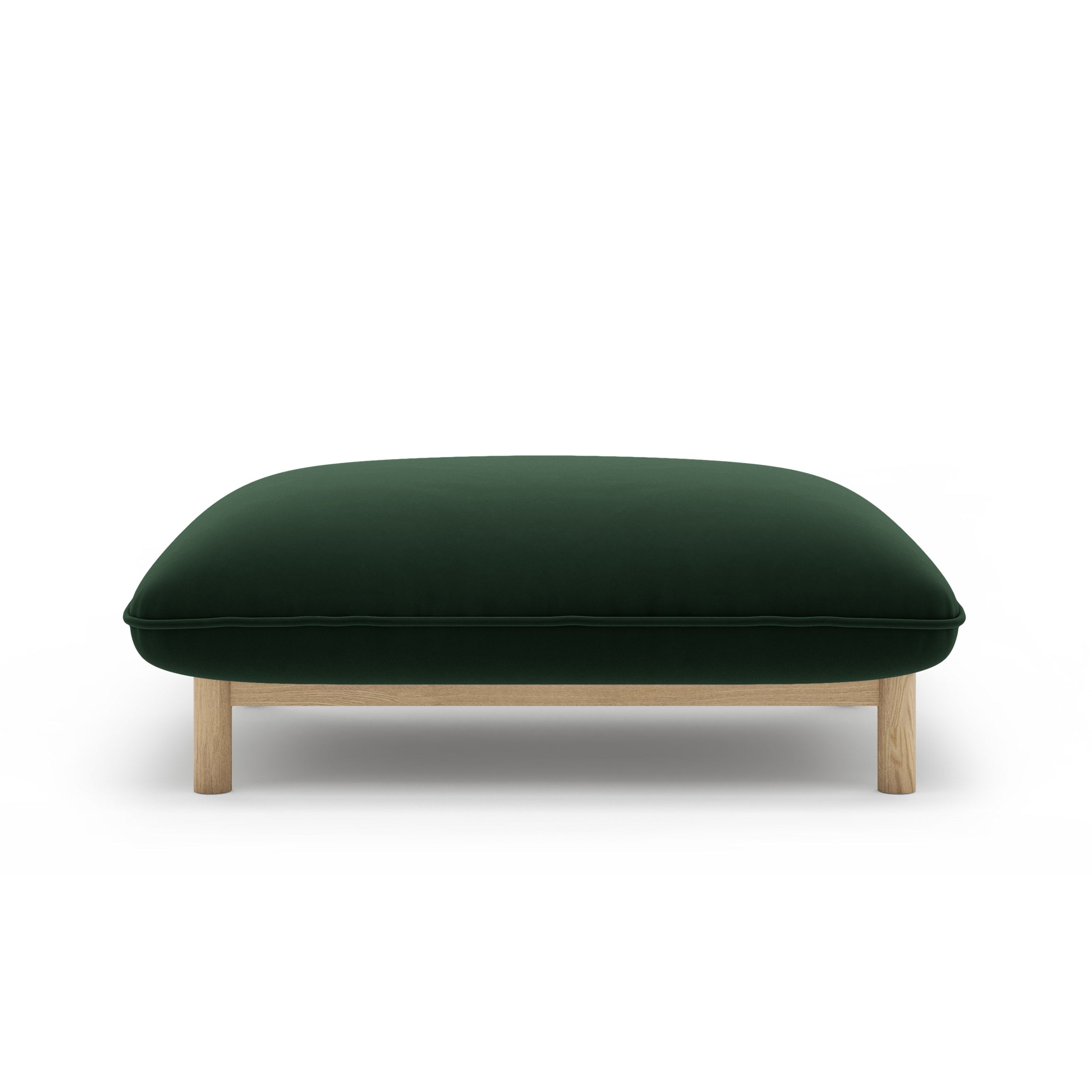 Velvet Pouf ADA Bottle Green