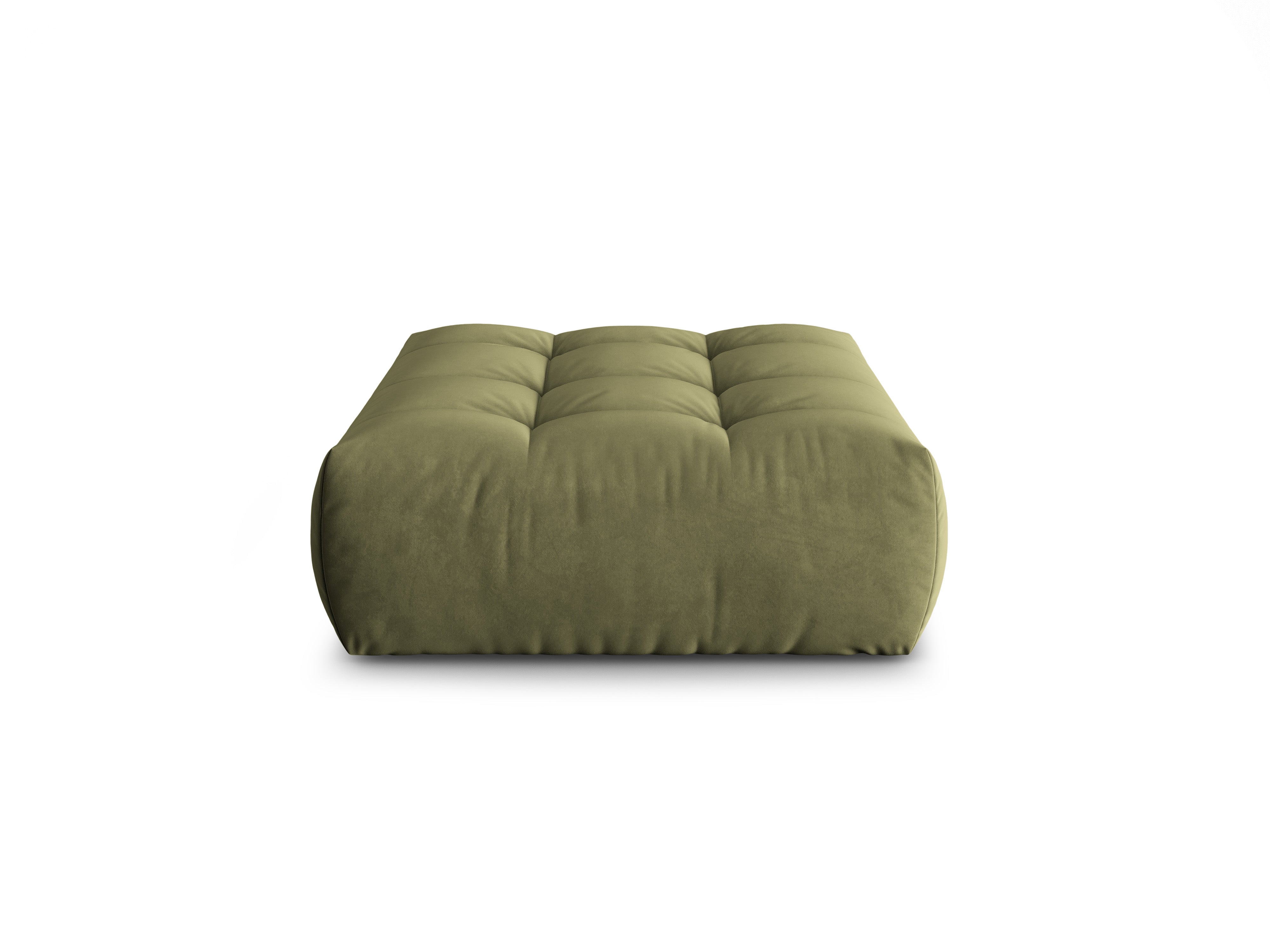 Velvet pouf BLOOM green [Monika]