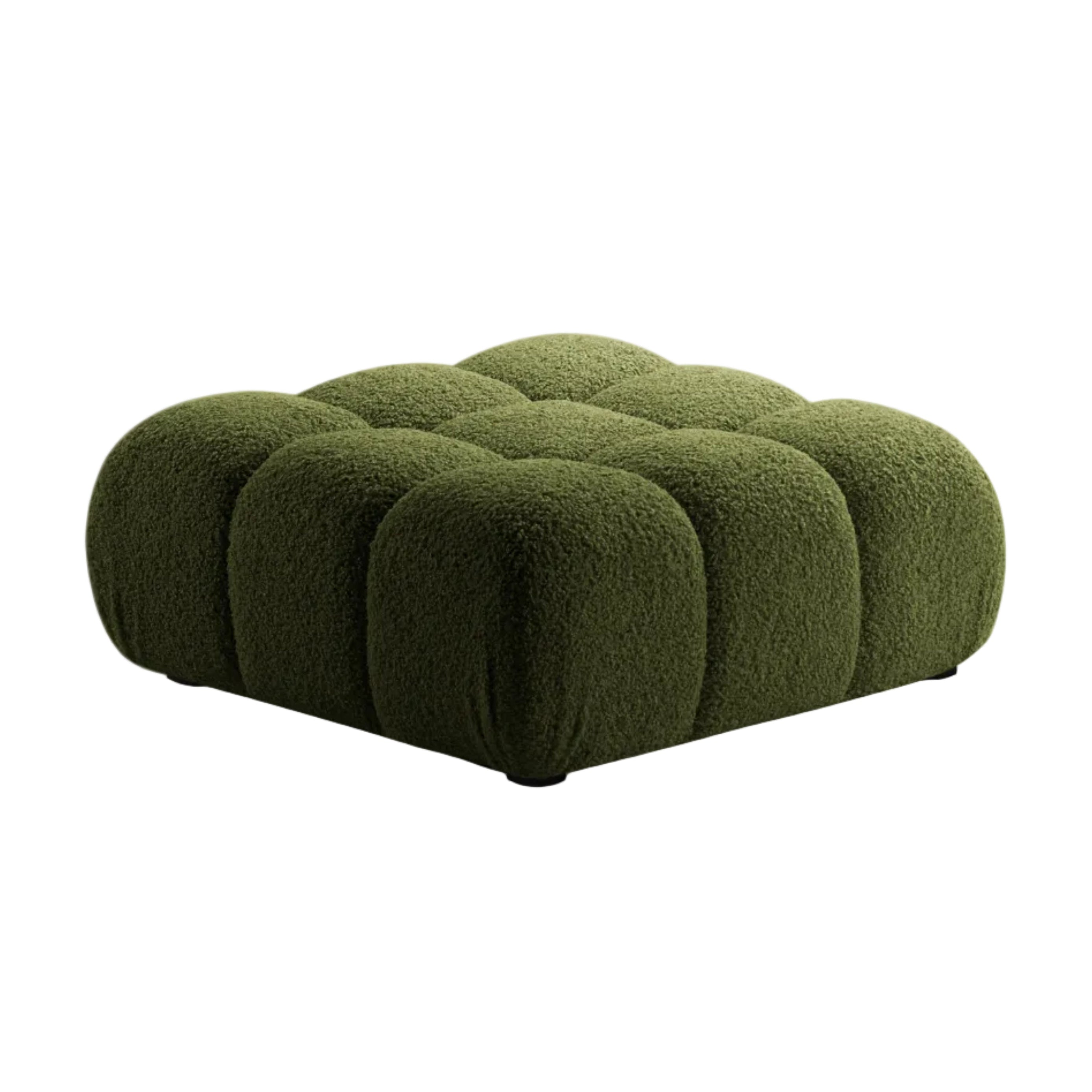 Puf / moduł BELLIS zielony boucle