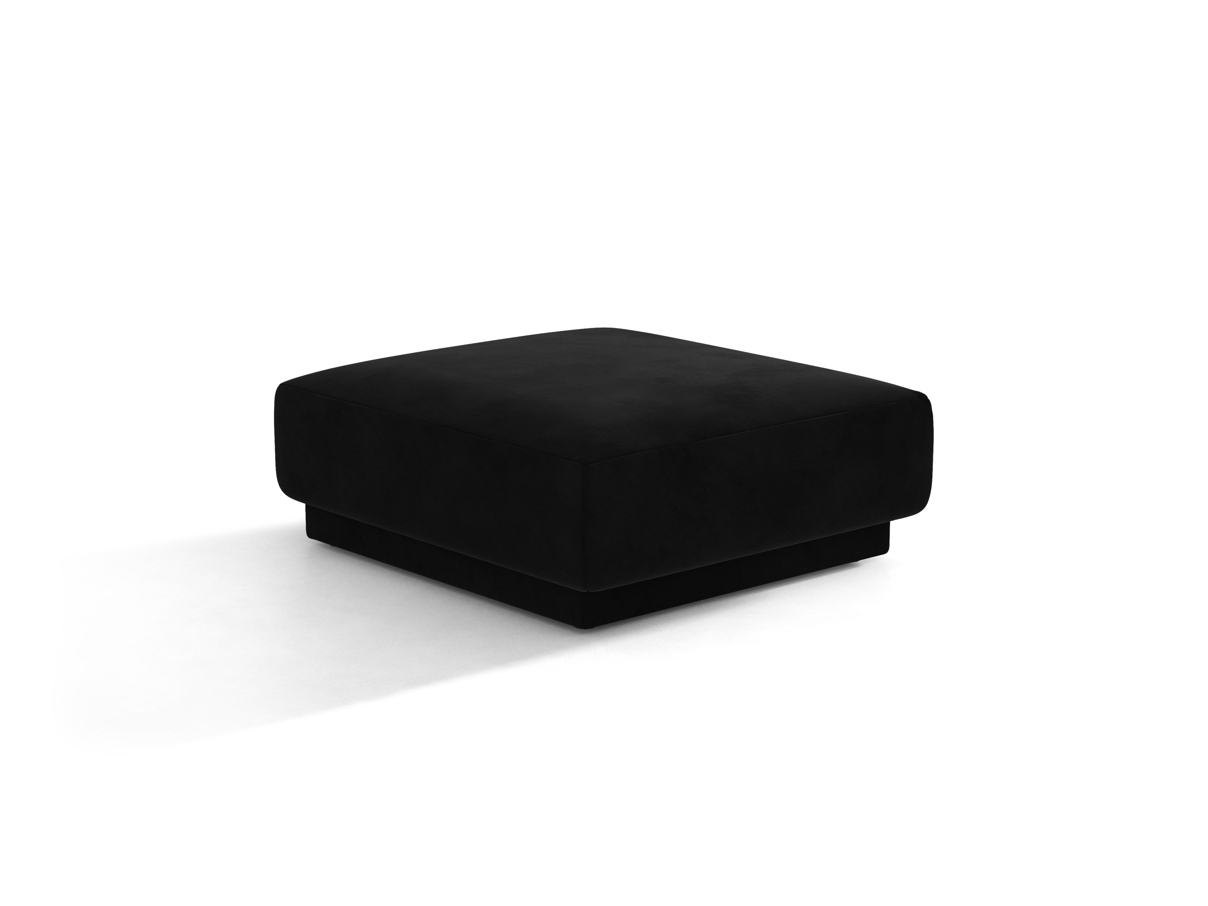 Velvety pouf miley black