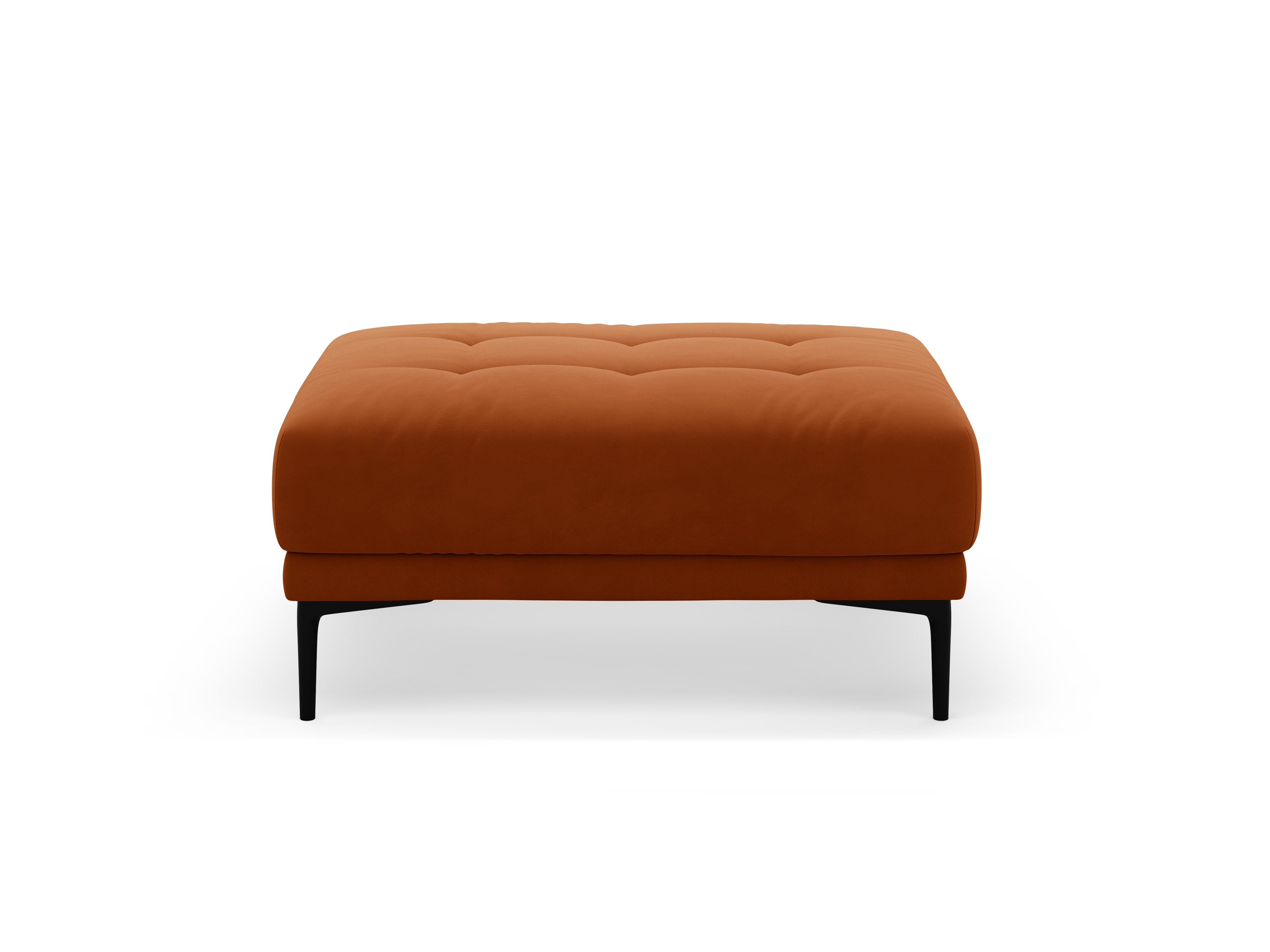 Velvet pouf BEMY terracotta