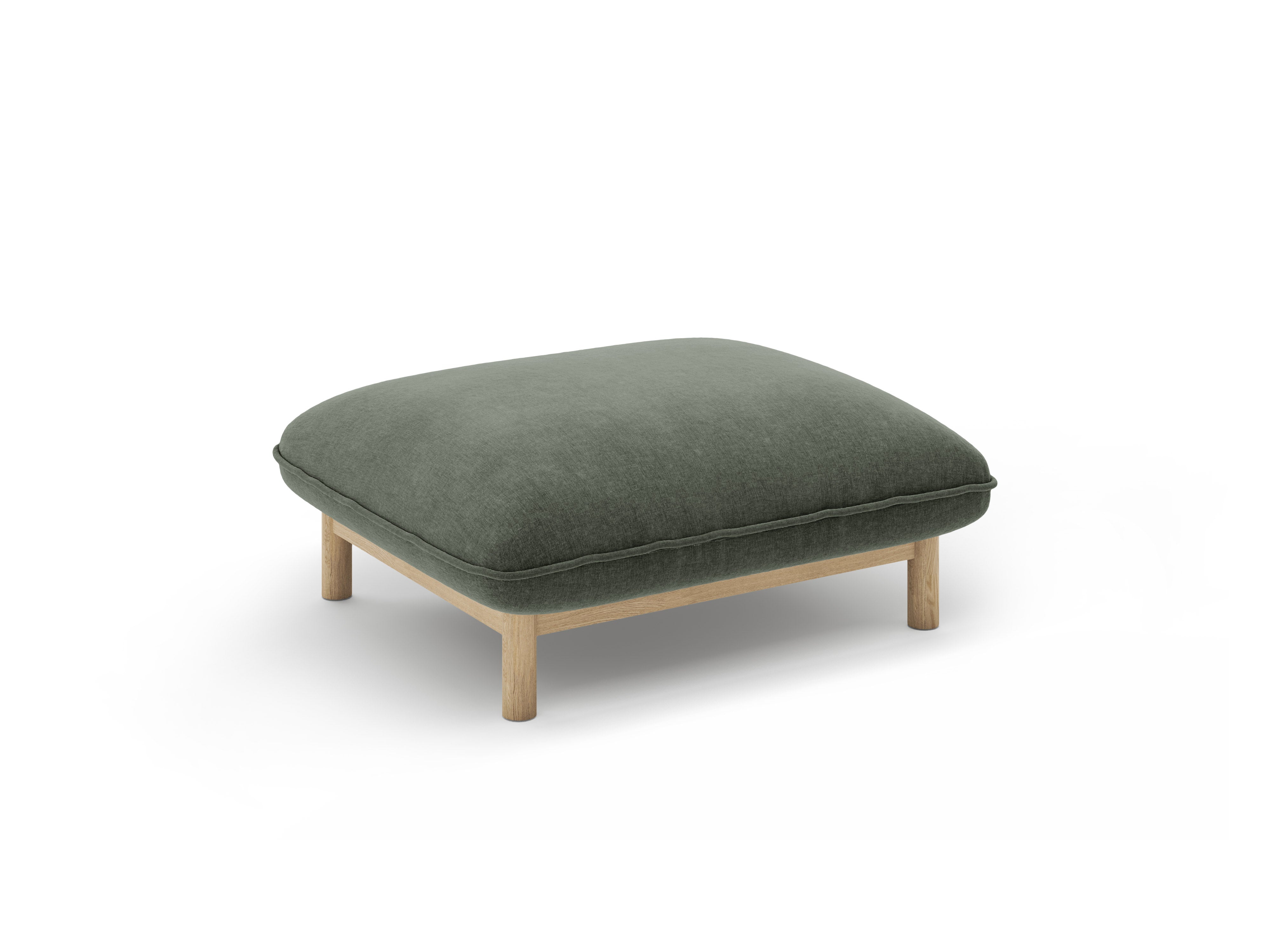 ADA Green Chenille Pouf