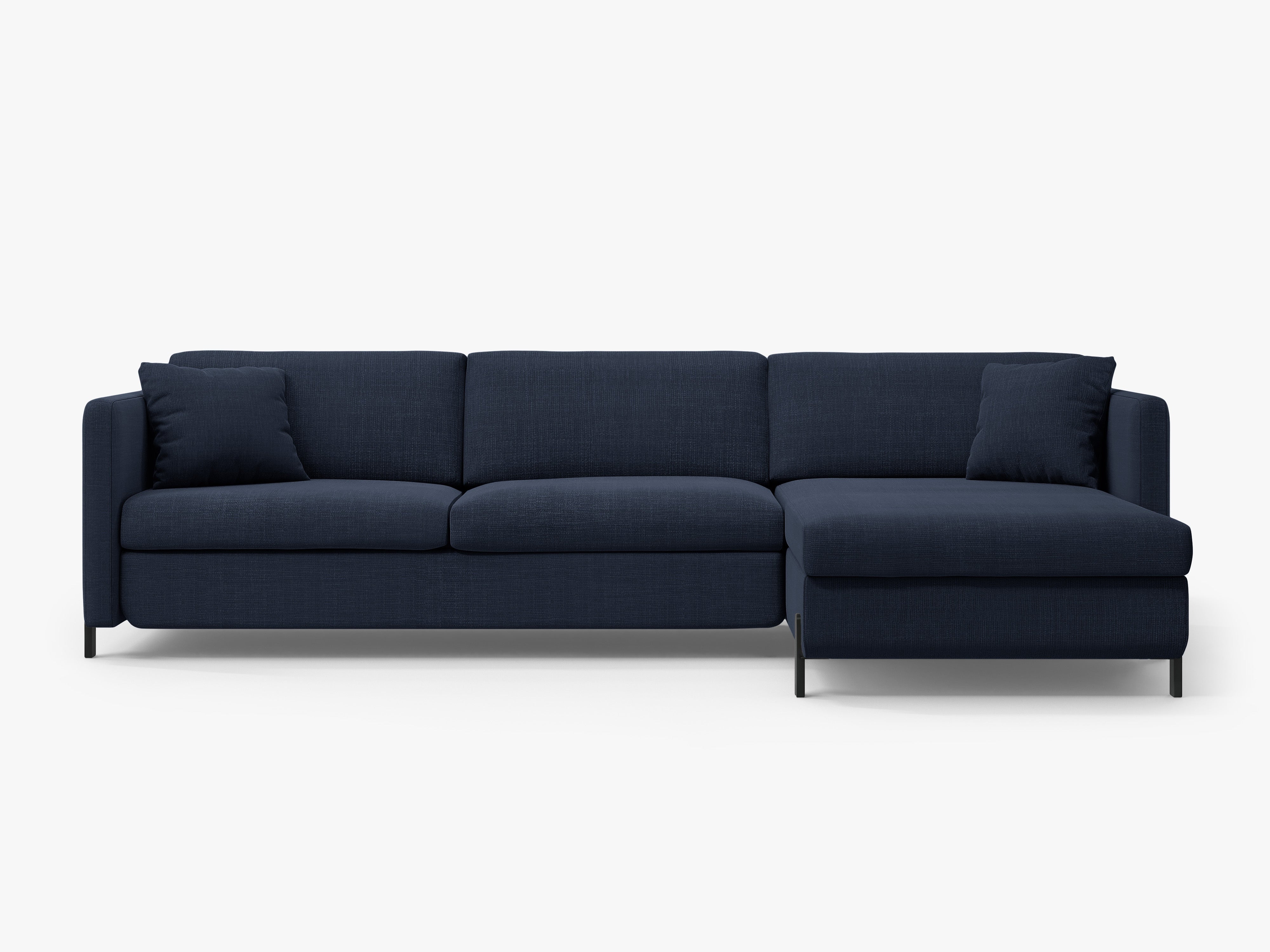 Right Corner Sofa with Bed Function and Box, "Gloria", 5 Seats, Blue, 280x170x80
Made in Europe