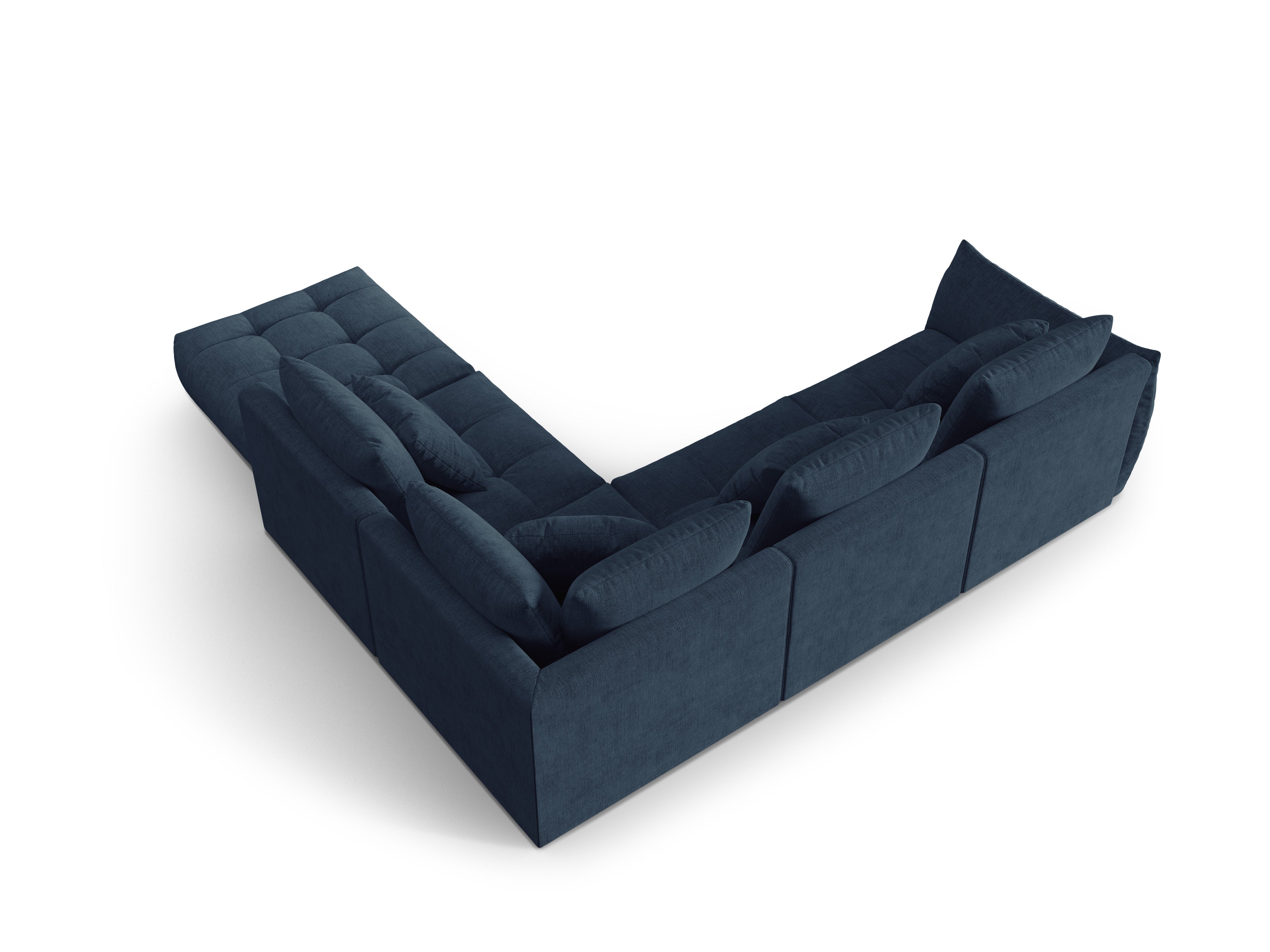Modularer rechter Ecksofa, "Bloom", 4 Sitze, Dunkelblau, 316x310x95
In Europa gemacht