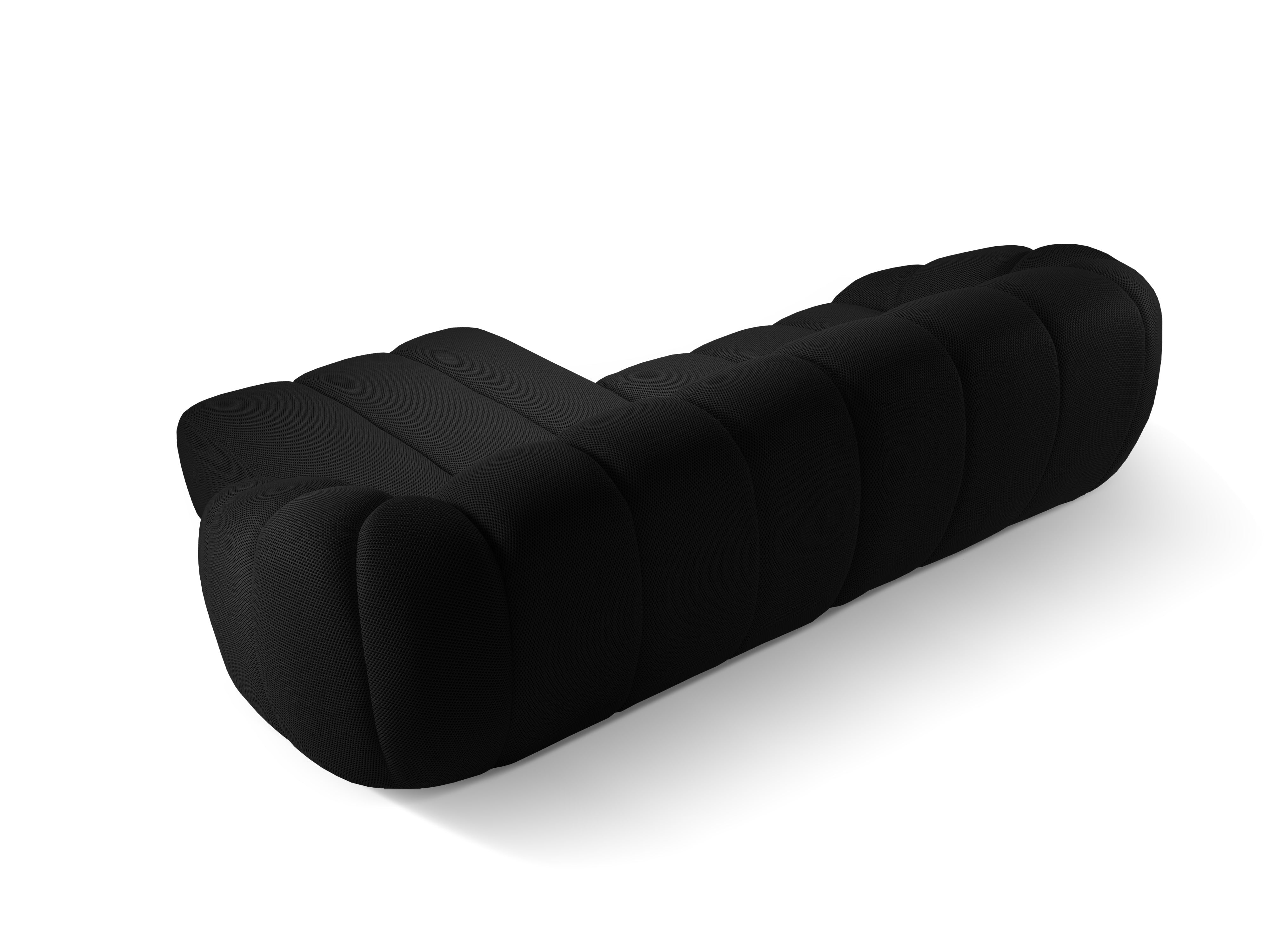 Right Corner Sofa, "Diana", 4 Seats, Black, 334x182x72
Made in Europe