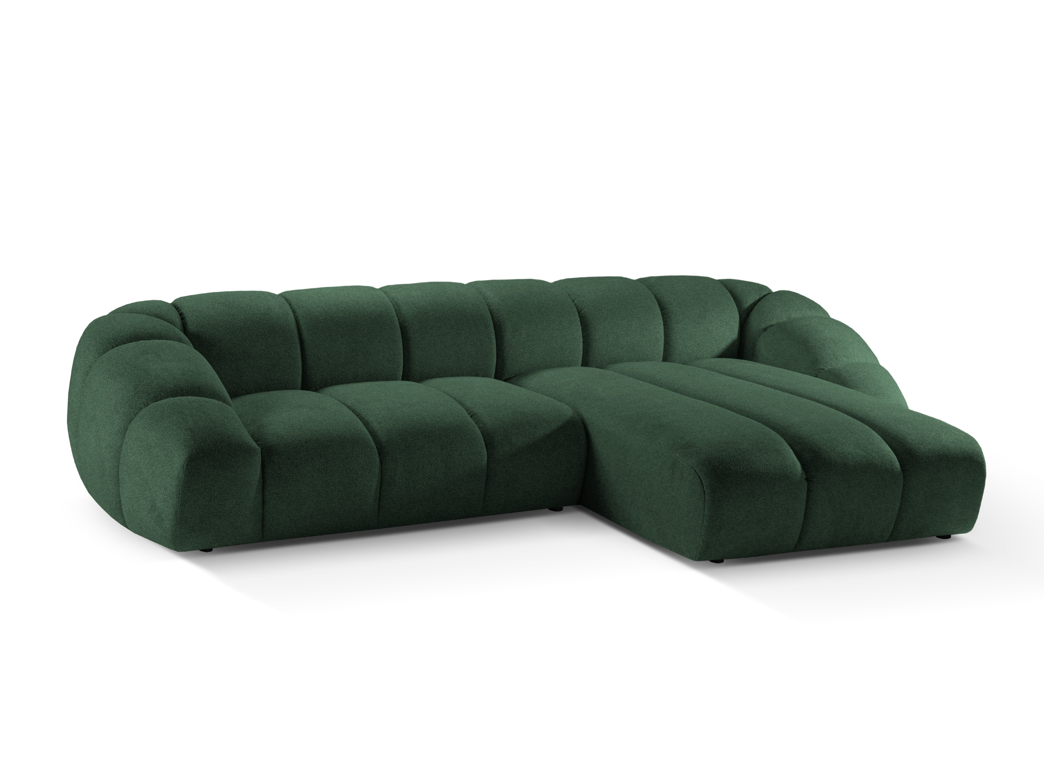 Samtrechte Ecksofa, "Diana", 4 Sitze, Grün, 334x182x72
In Europa gemacht