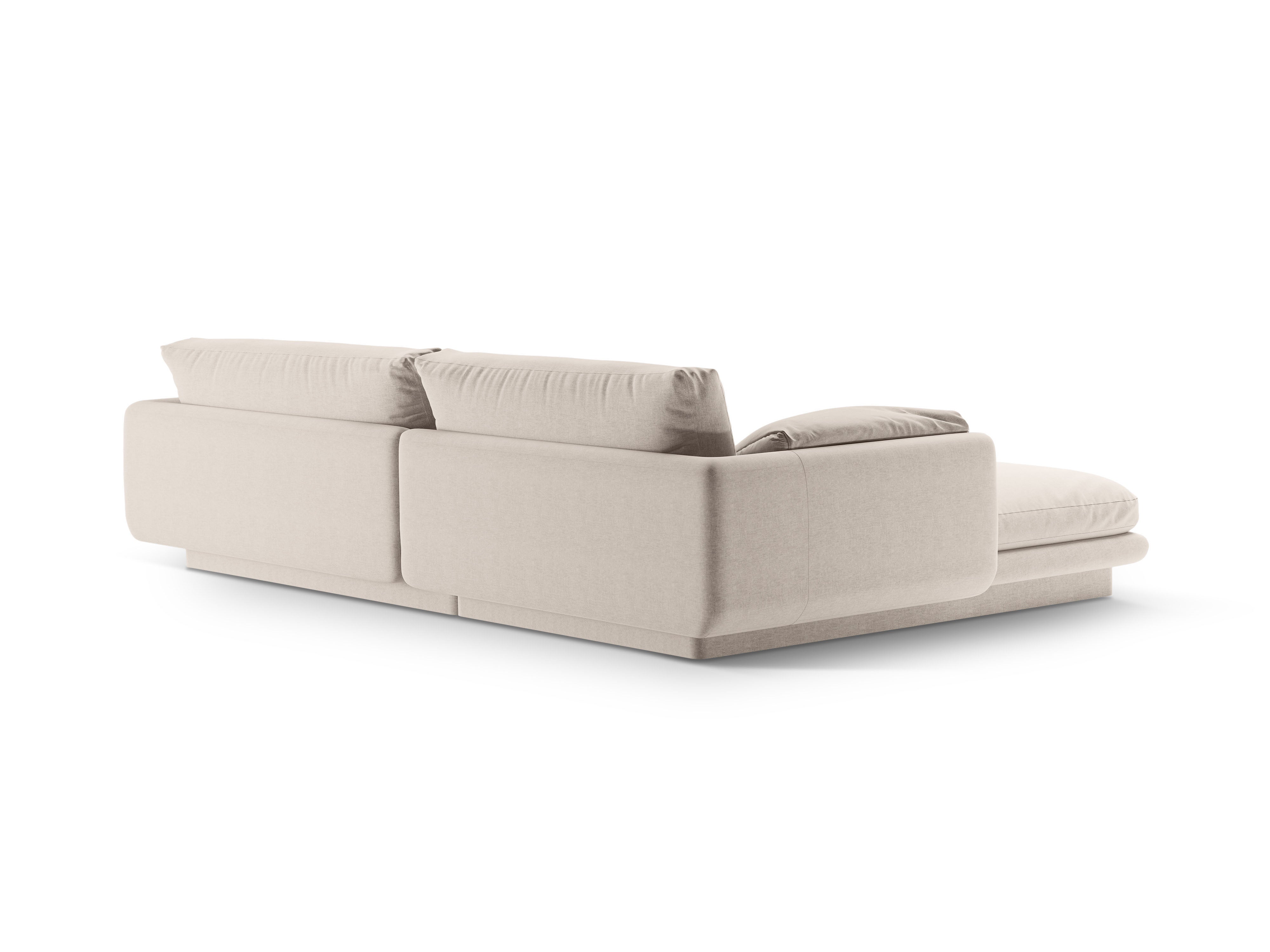 Right-sided corner of 4-person light beige Torino
