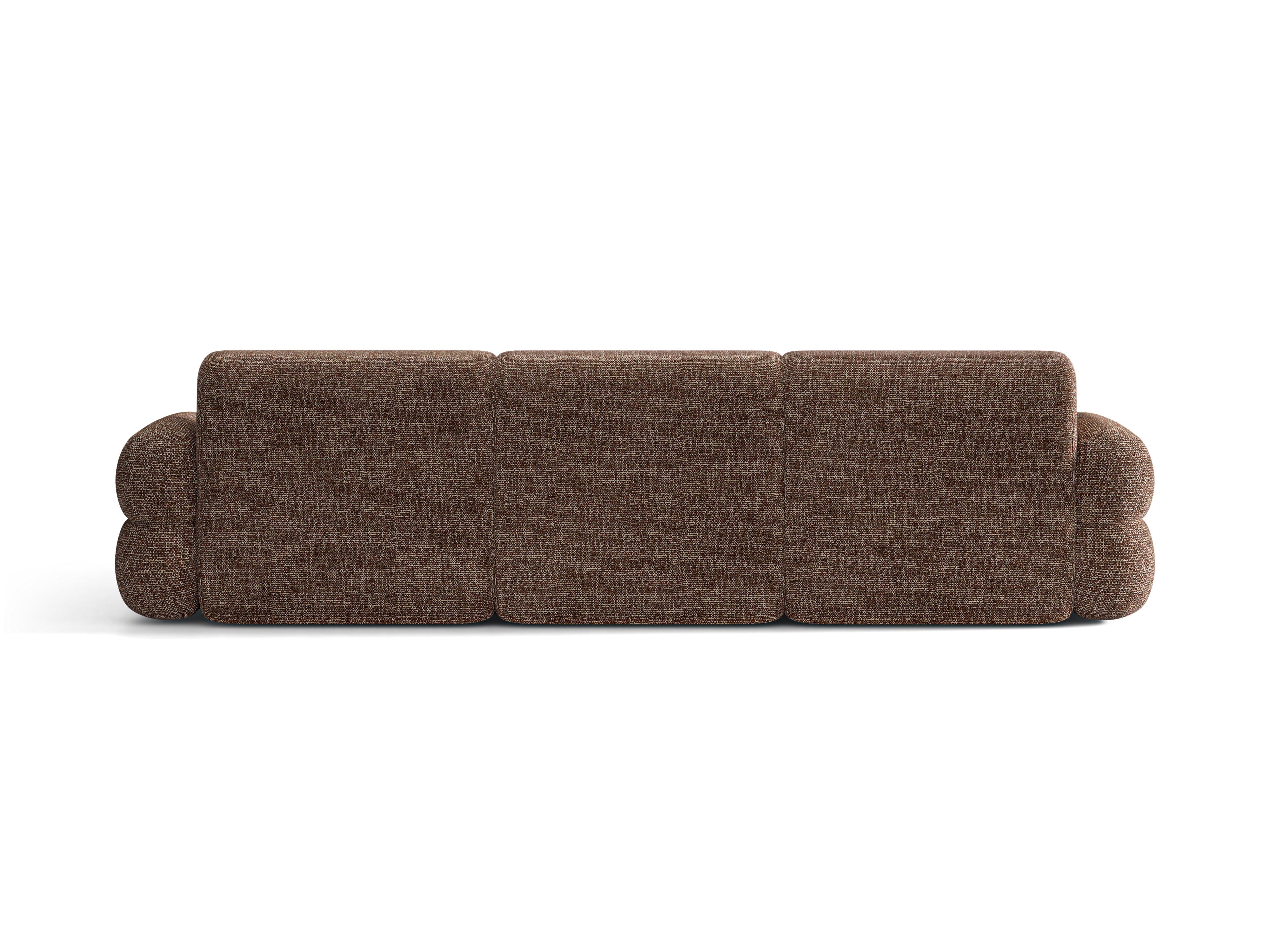 Right-facing corner sofa NEO in brown mélange