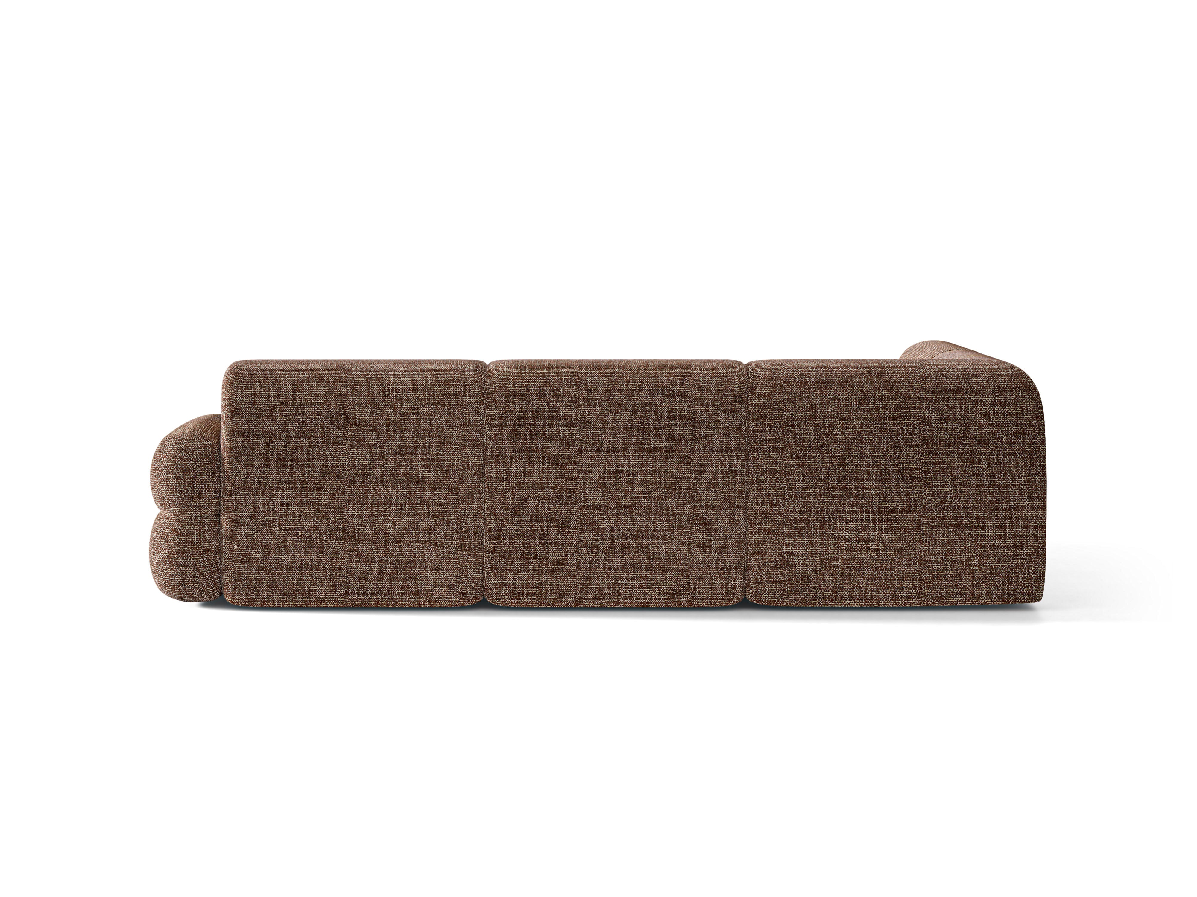 Left-facing L-shaped NEO sofa in brown mélange