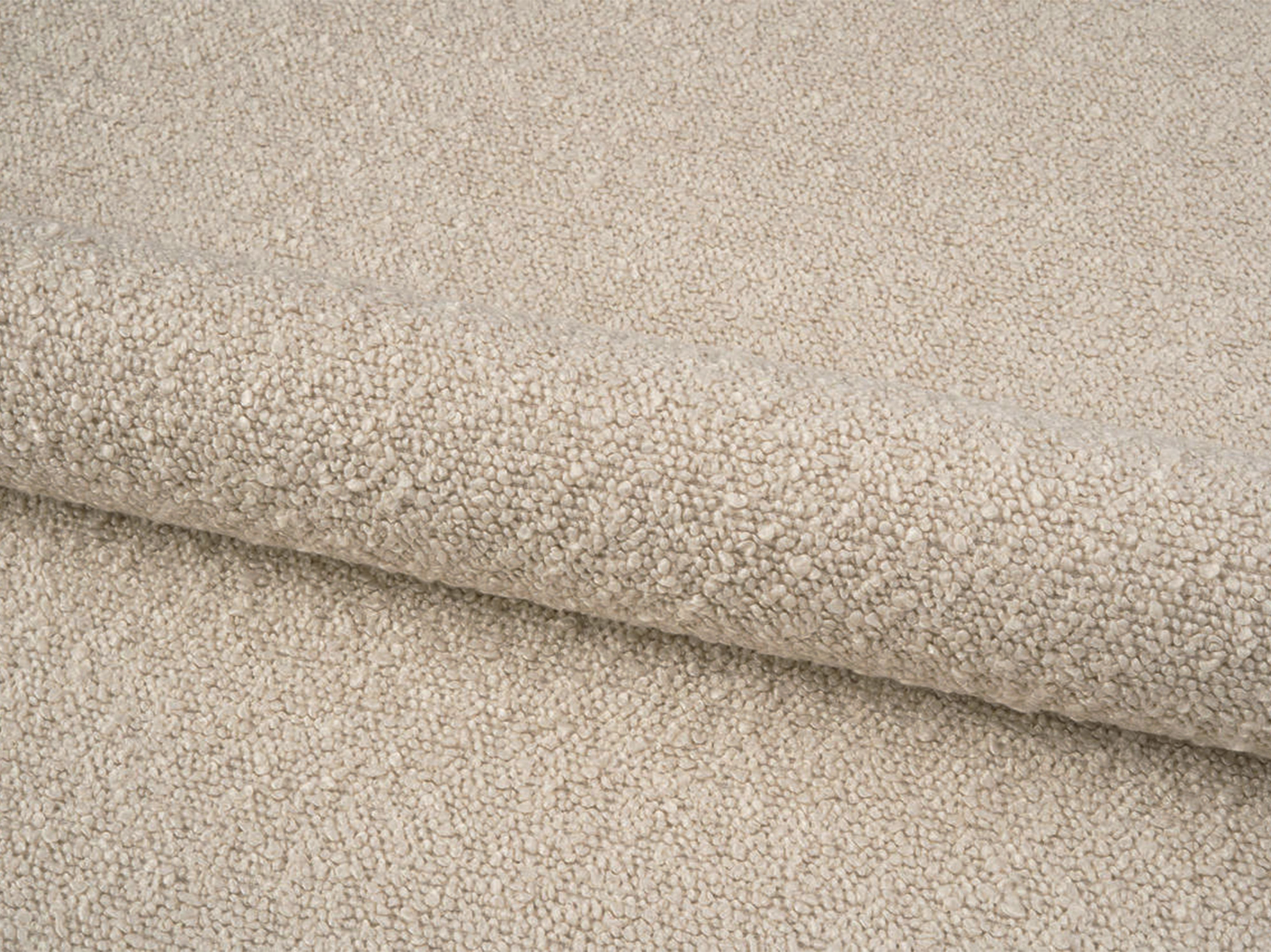 Right-facing 3-seater sofa JODIE in beige boucle