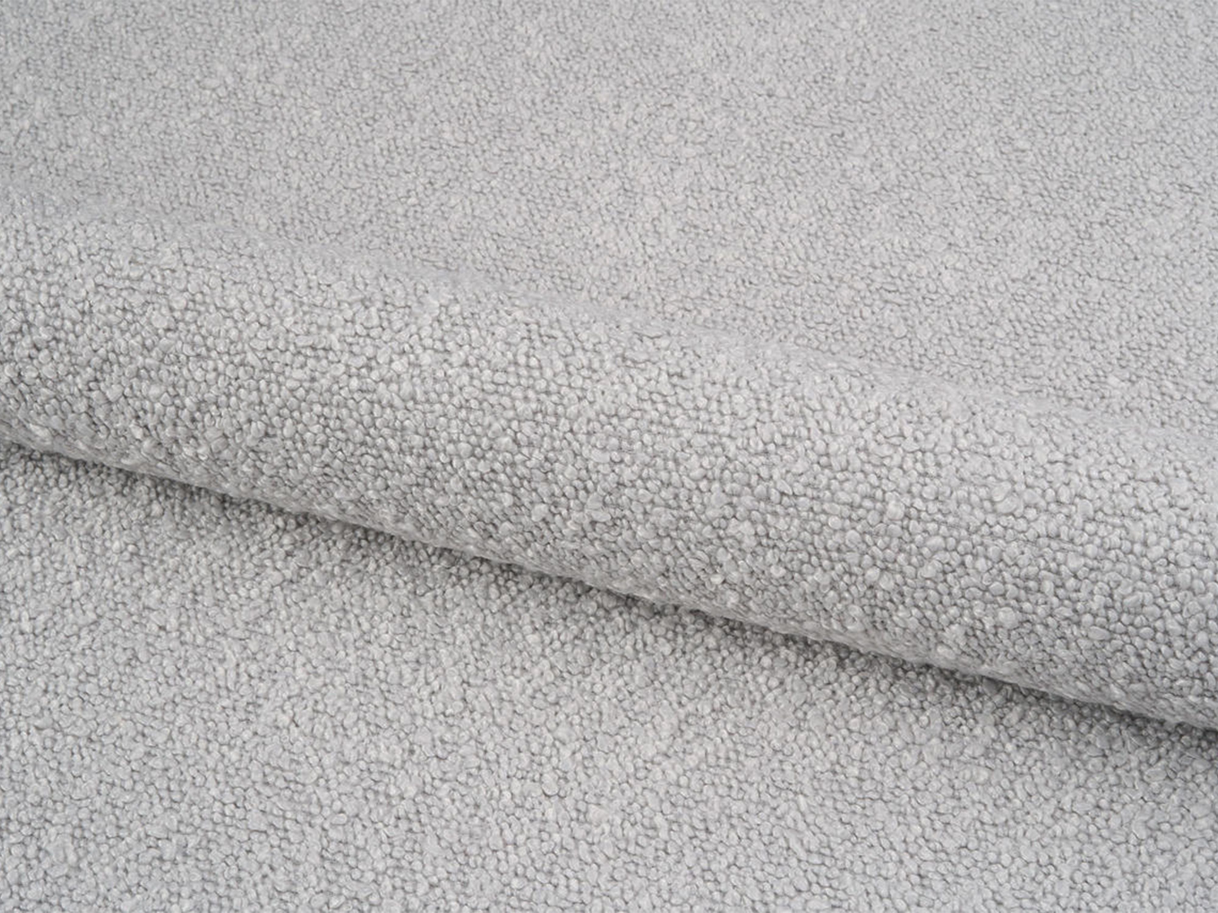 Right-facing 3-seater sofa JODIE in light gray boucle